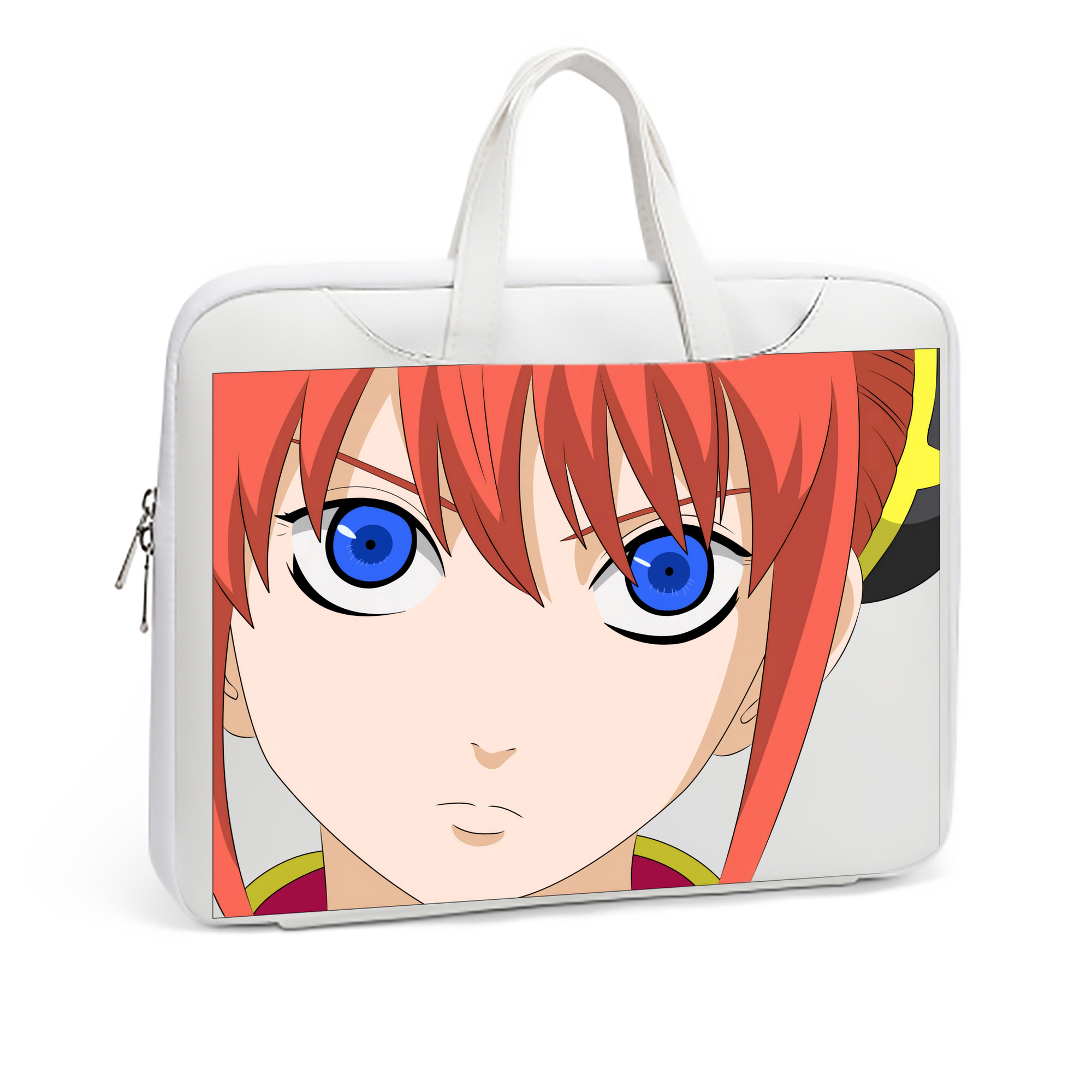（画像用） ぎんたま 坂田銀時（さかたぎんとき） 神楽 志村新八（しむら しんぱち） GINTAMA Sakata Gintoki Kagura Shimura Shinpachi レザーラップトップバッグ　ノートパソコンケース