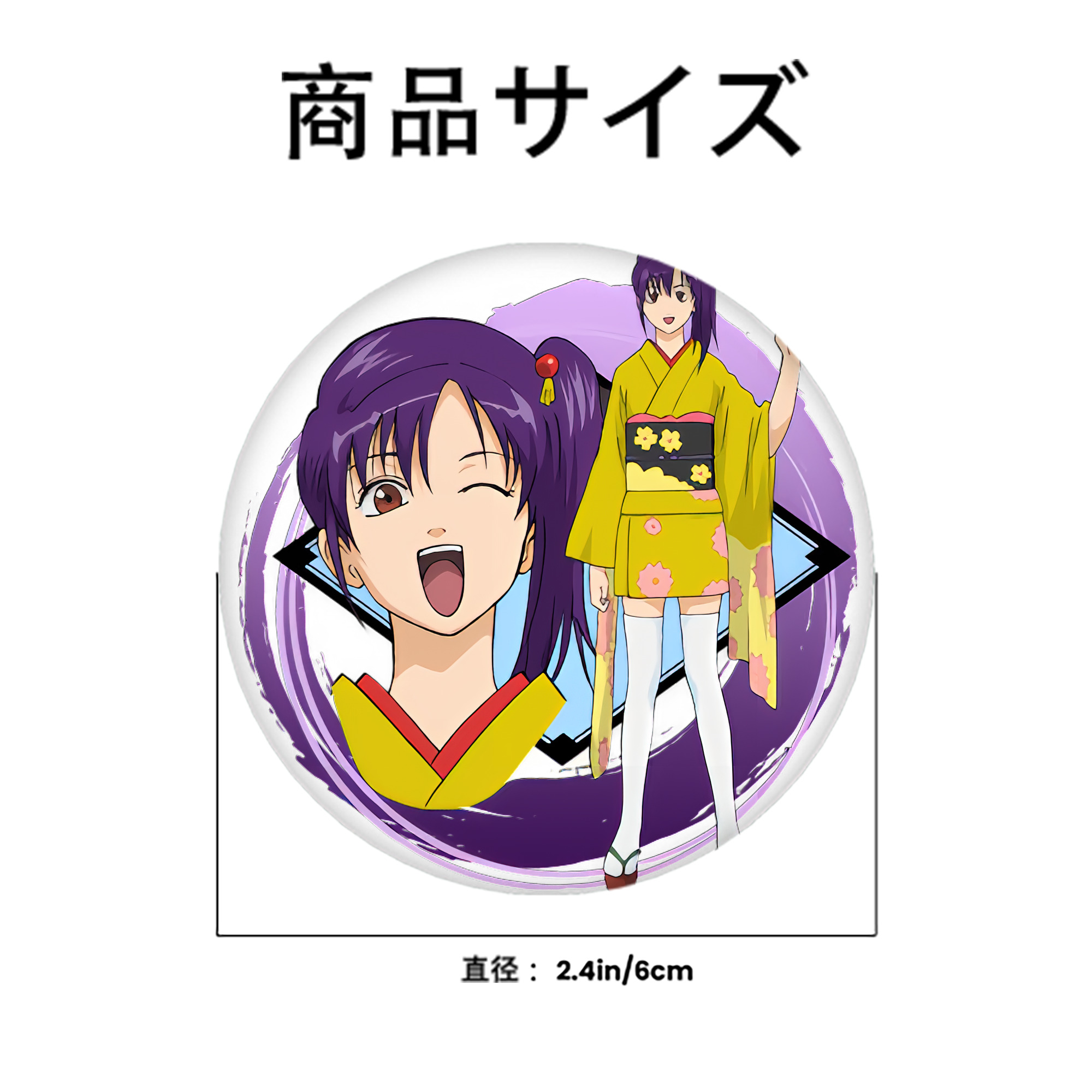 ぎんたま 坂田銀時（さかたぎんとき） 神楽 志村新八（しむら しんぱち） GINTAMA Sakata Gintoki Kagura Shimura Shinpachi 6cm 缶バッジ 複数セット