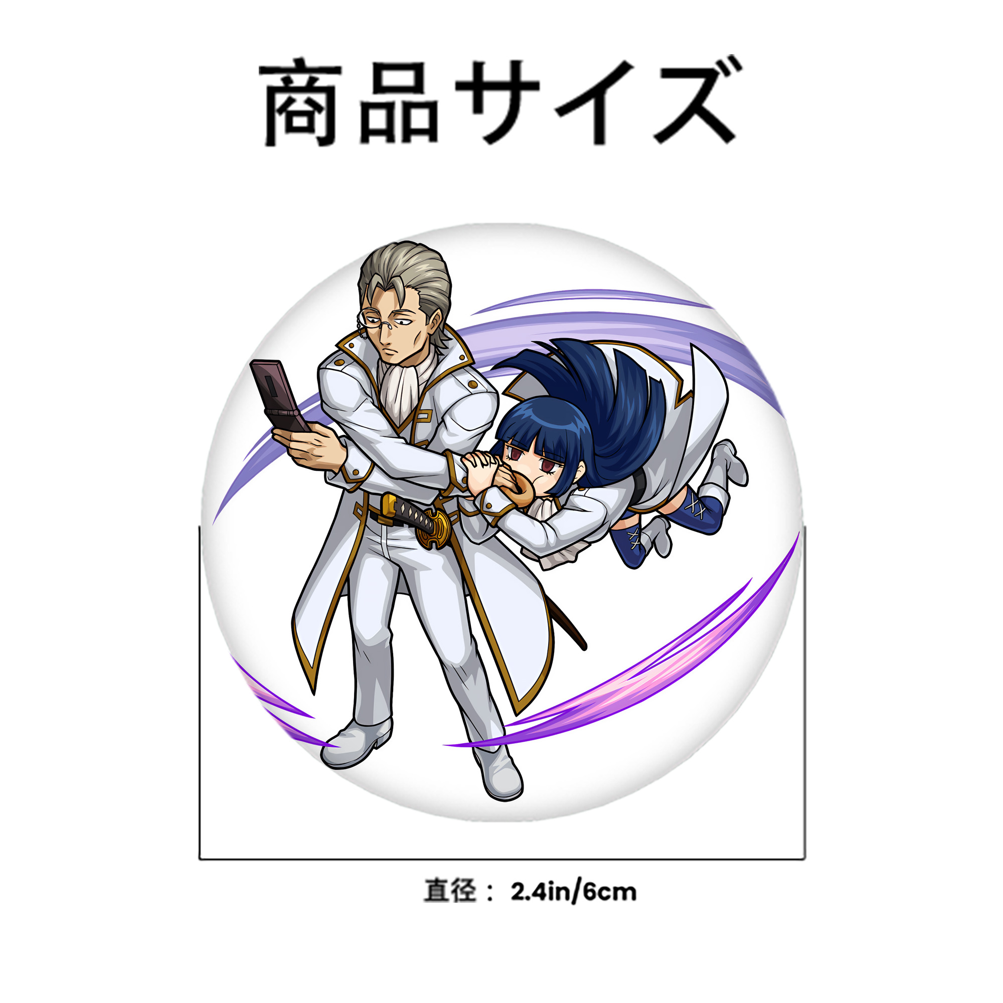 ぎんたま 坂田銀時（さかたぎんとき） 神楽 志村新八（しむら しんぱち） GINTAMA Sakata Gintoki Kagura Shimura Shinpachi 6cm 缶バッジ 複数セット