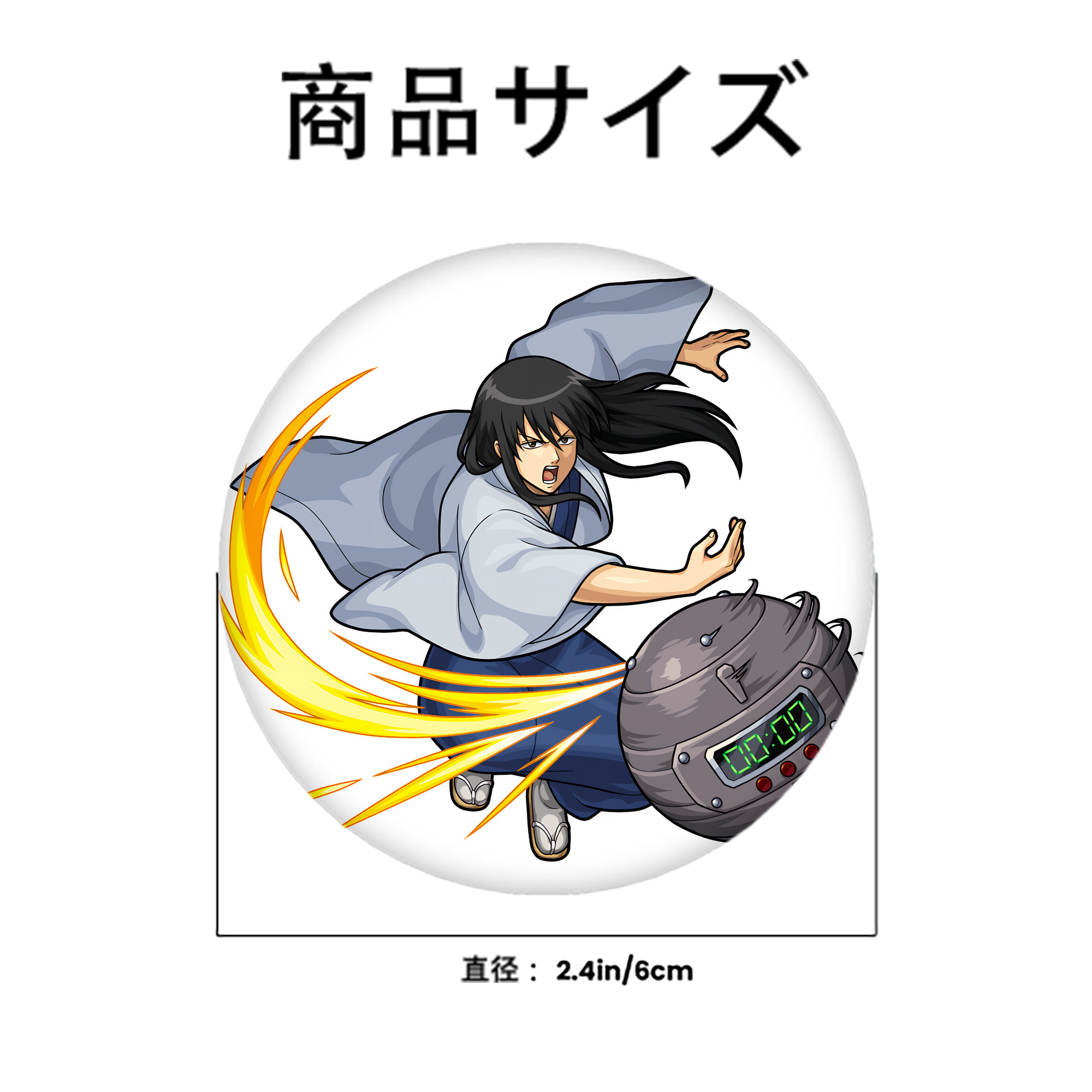 ぎんたま 坂田銀時（さかたぎんとき） 神楽 志村新八（しむら しんぱち） GINTAMA Sakata Gintoki Kagura Shimura Shinpachi 6cm 缶バッジ 複数セット