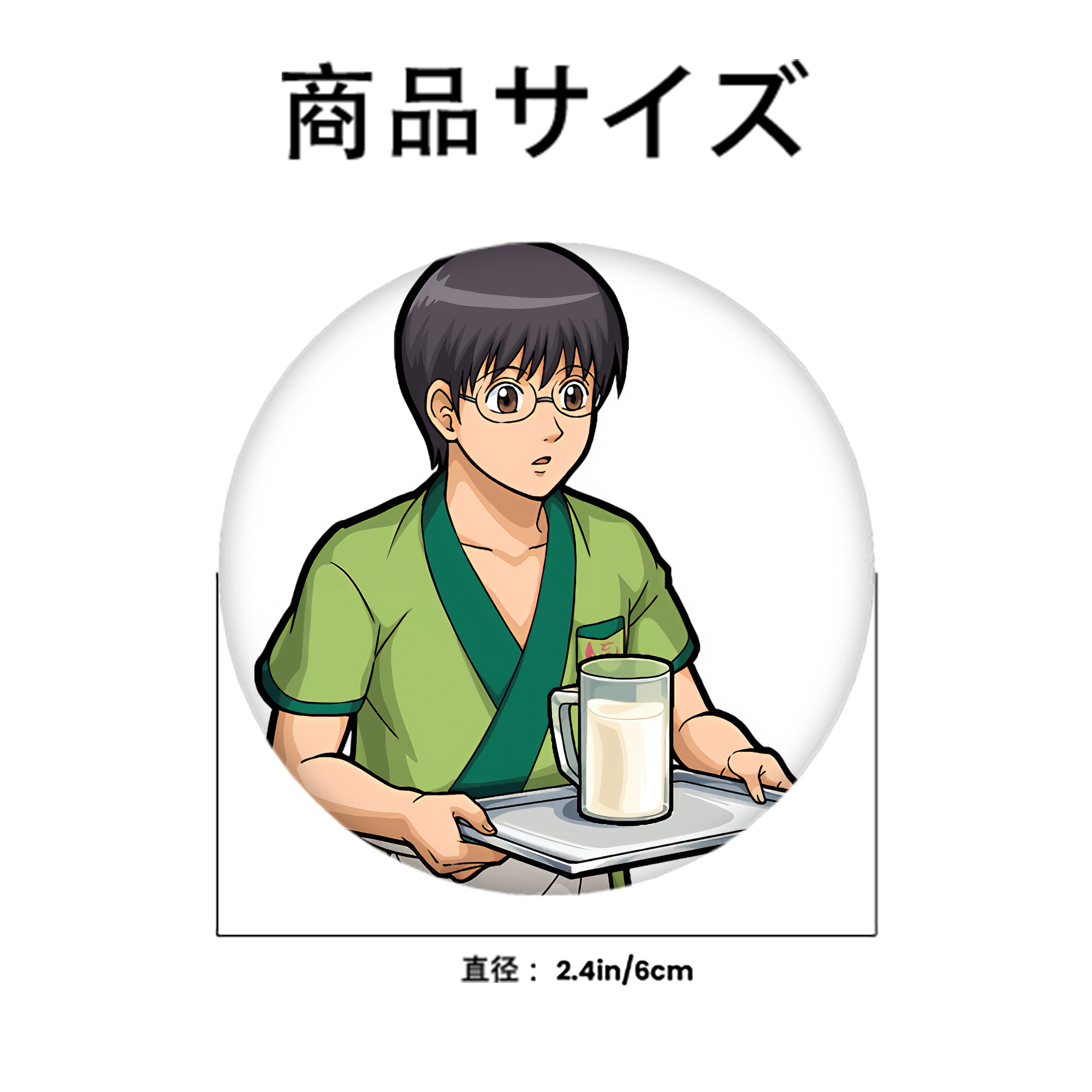 ぎんたま 坂田銀時（さかたぎんとき） 神楽 志村新八（しむら しんぱち） GINTAMA Sakata Gintoki Kagura Shimura Shinpachi 6cm 缶バッジ 複数セット