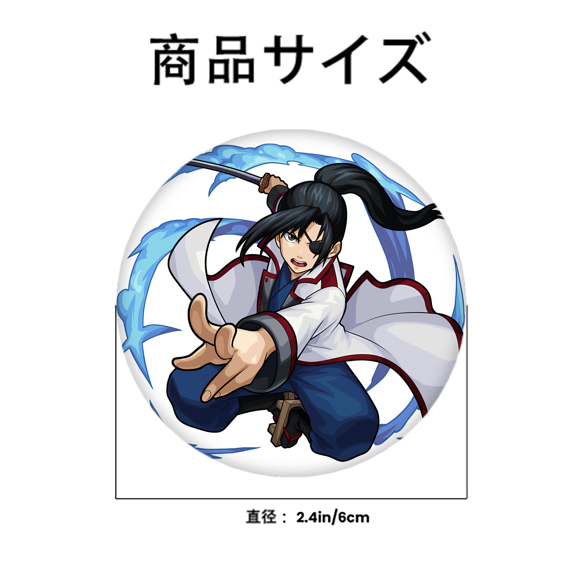 ぎんたま 坂田銀時（さかたぎんとき） 神楽 志村新八（しむら しんぱち） GINTAMA Sakata Gintoki Kagura Shimura Shinpachi 6cm 缶バッジ 複数セット