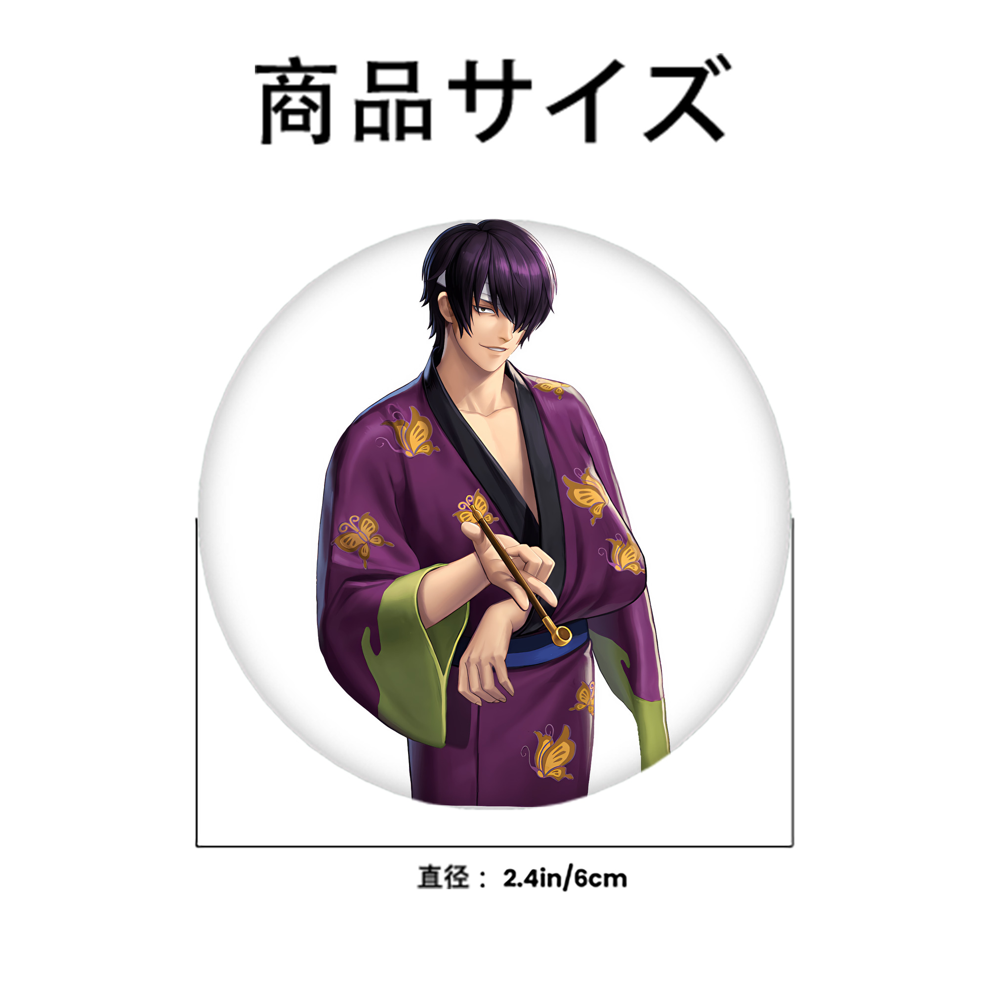 ぎんたま 坂田銀時（さかたぎんとき） 神楽 志村新八（しむら しんぱち） GINTAMA Sakata Gintoki Kagura Shimura Shinpachi 6cm 缶バッジ 複数セット