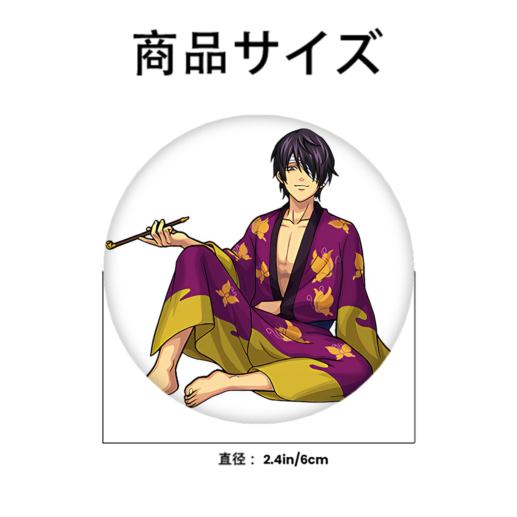ぎんたま 坂田銀時（さかたぎんとき） 神楽 志村新八（しむら しんぱち） GINTAMA Sakata Gintoki Kagura Shimura Shinpachi 6cm 缶バッジ 複数セット