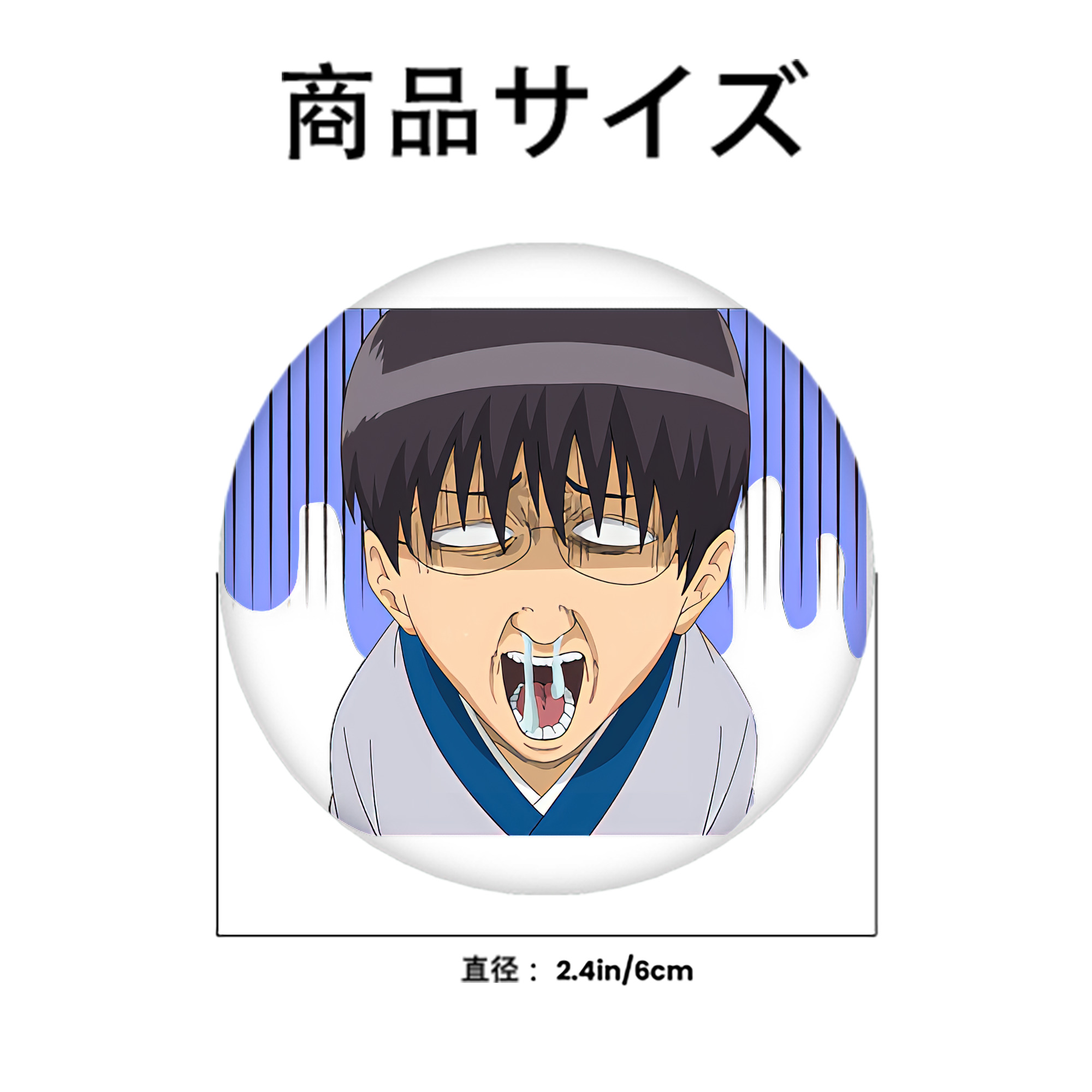 ぎんたま 坂田銀時（さかたぎんとき） 神楽 志村新八（しむら しんぱち） GINTAMA Sakata Gintoki Kagura Shimura Shinpachi 6cm 缶バッジ 複数セット