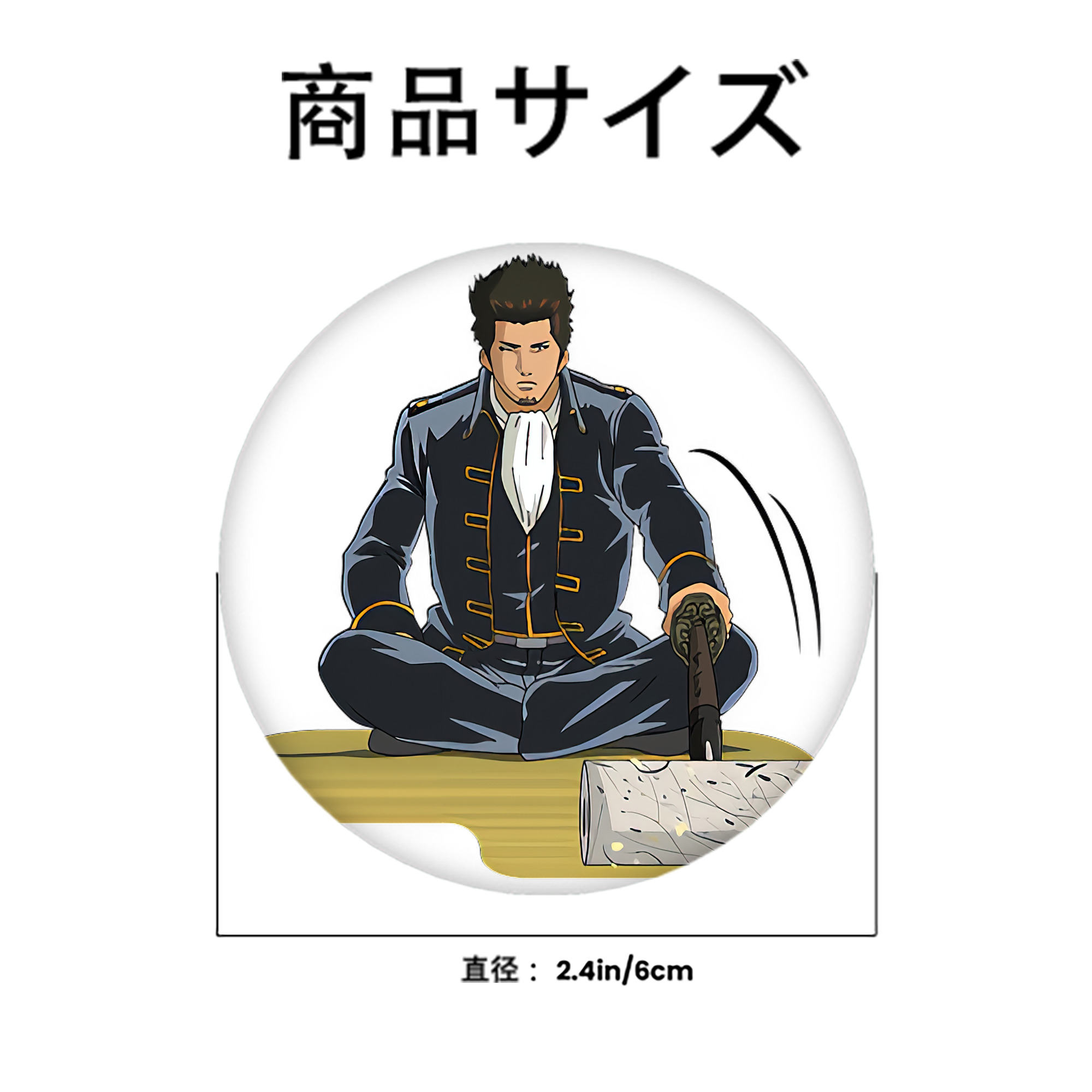 ぎんたま 坂田銀時（さかたぎんとき） 神楽 志村新八（しむら しんぱち） GINTAMA Sakata Gintoki Kagura Shimura Shinpachi 6cm 缶バッジ 複数セット