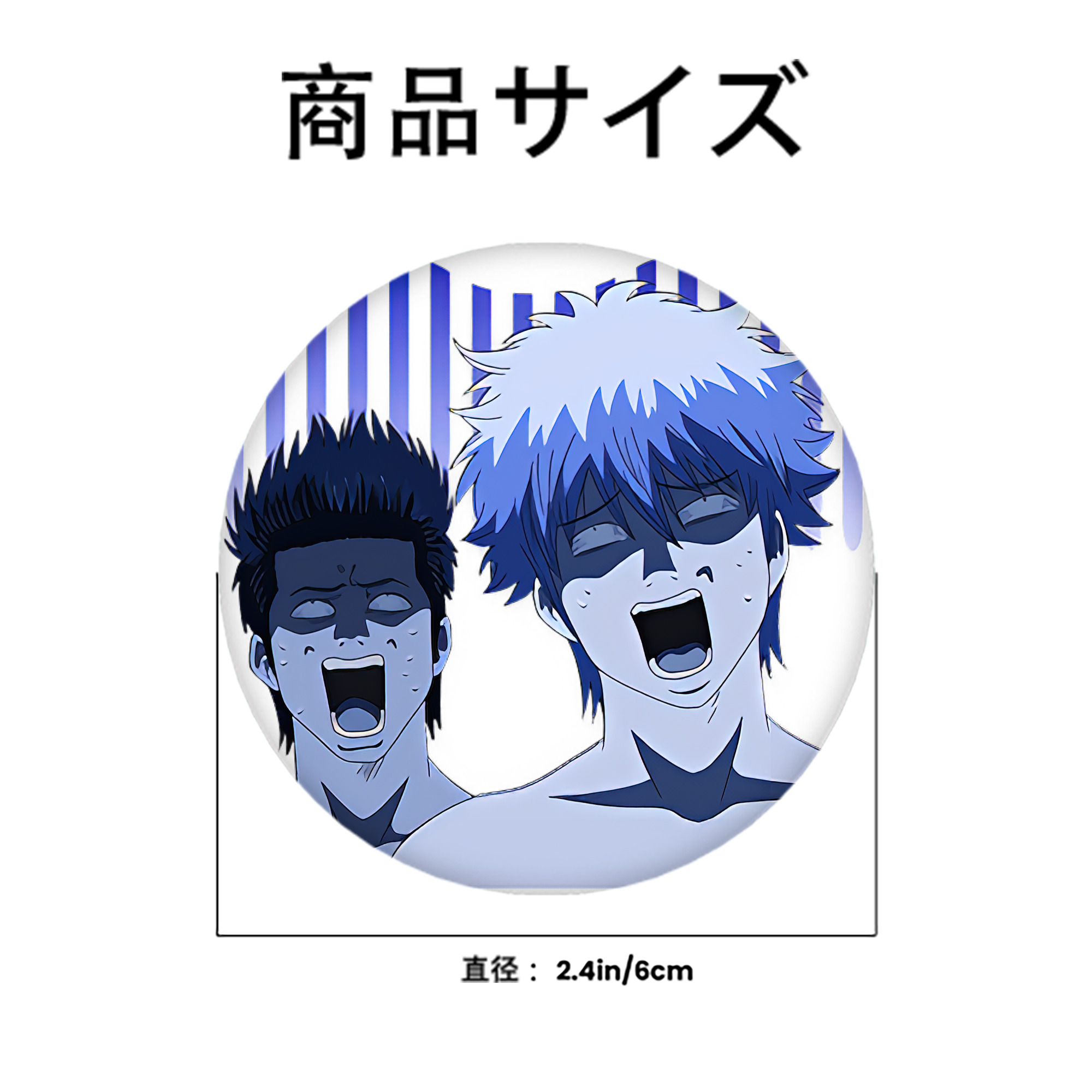 ぎんたま 坂田銀時（さかたぎんとき） 神楽 志村新八（しむら しんぱち） GINTAMA Sakata Gintoki Kagura Shimura Shinpachi 6cm 缶バッジ 複数セット