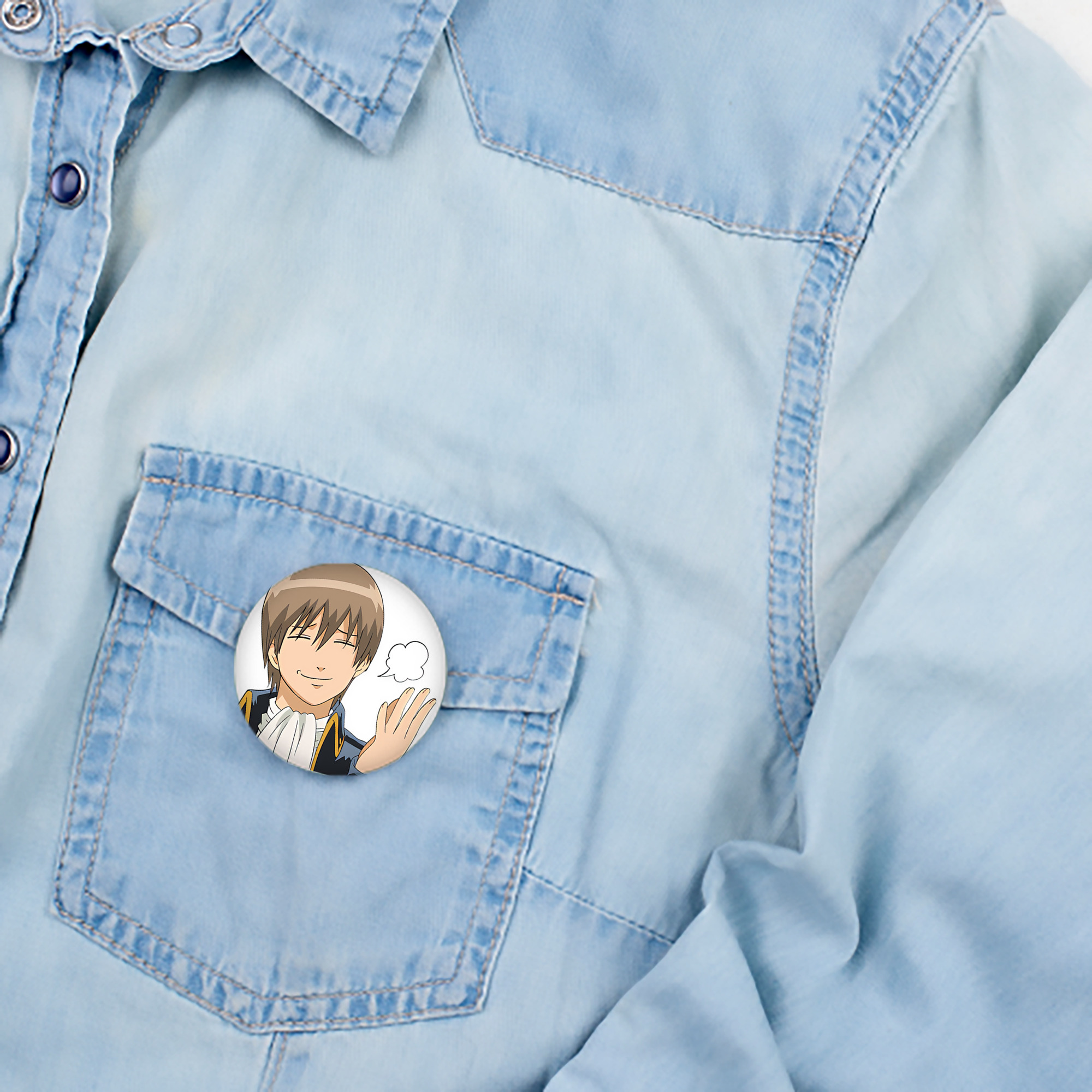 ぎんたま 坂田銀時（さかたぎんとき） 神楽 志村新八（しむら しんぱち） GINTAMA Sakata Gintoki Kagura Shimura Shinpachi 6cm 缶バッジ 複数セット