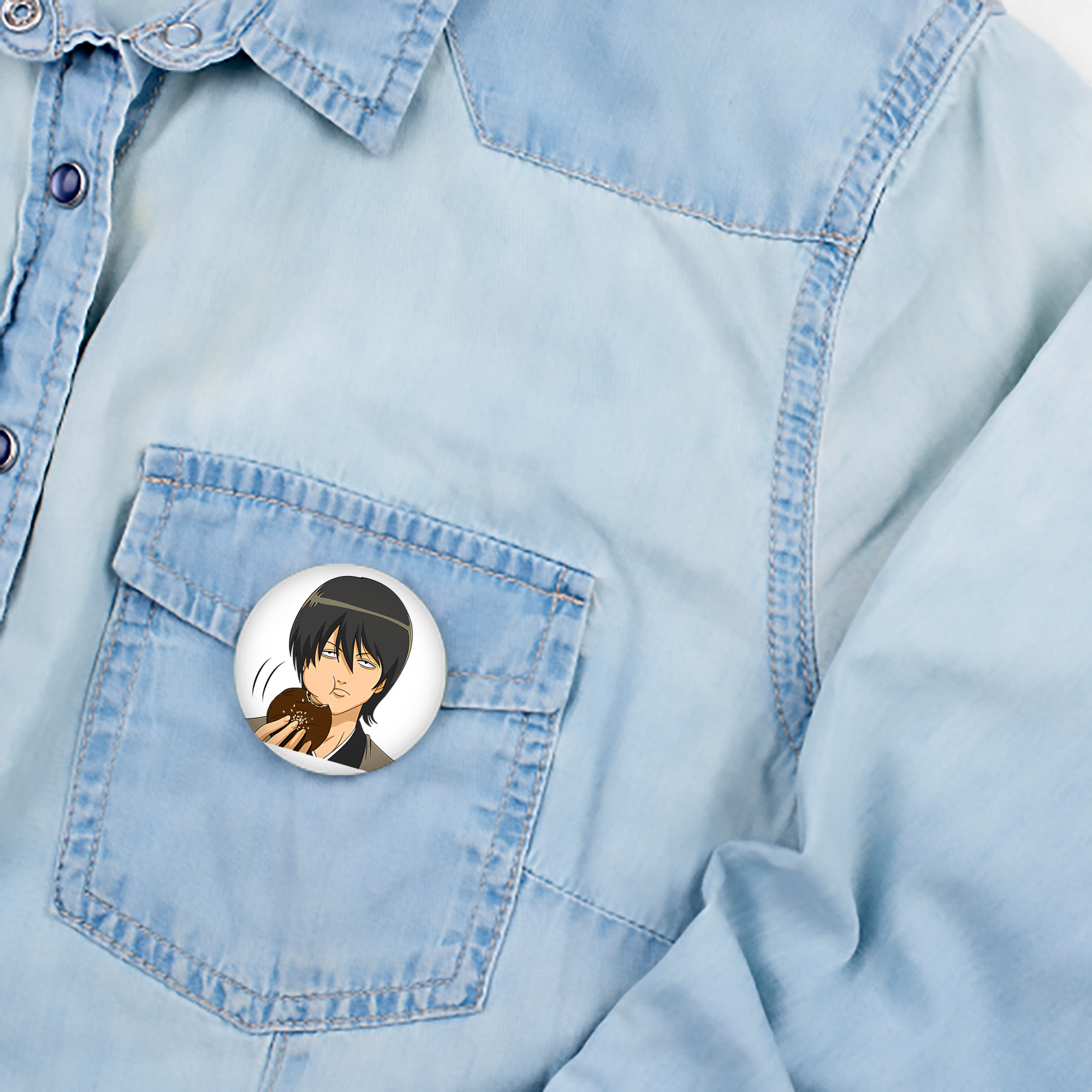 ぎんたま 坂田銀時（さかたぎんとき） 神楽 志村新八（しむら しんぱち） GINTAMA Sakata Gintoki Kagura Shimura Shinpachi 6cm 缶バッジ 複数セット