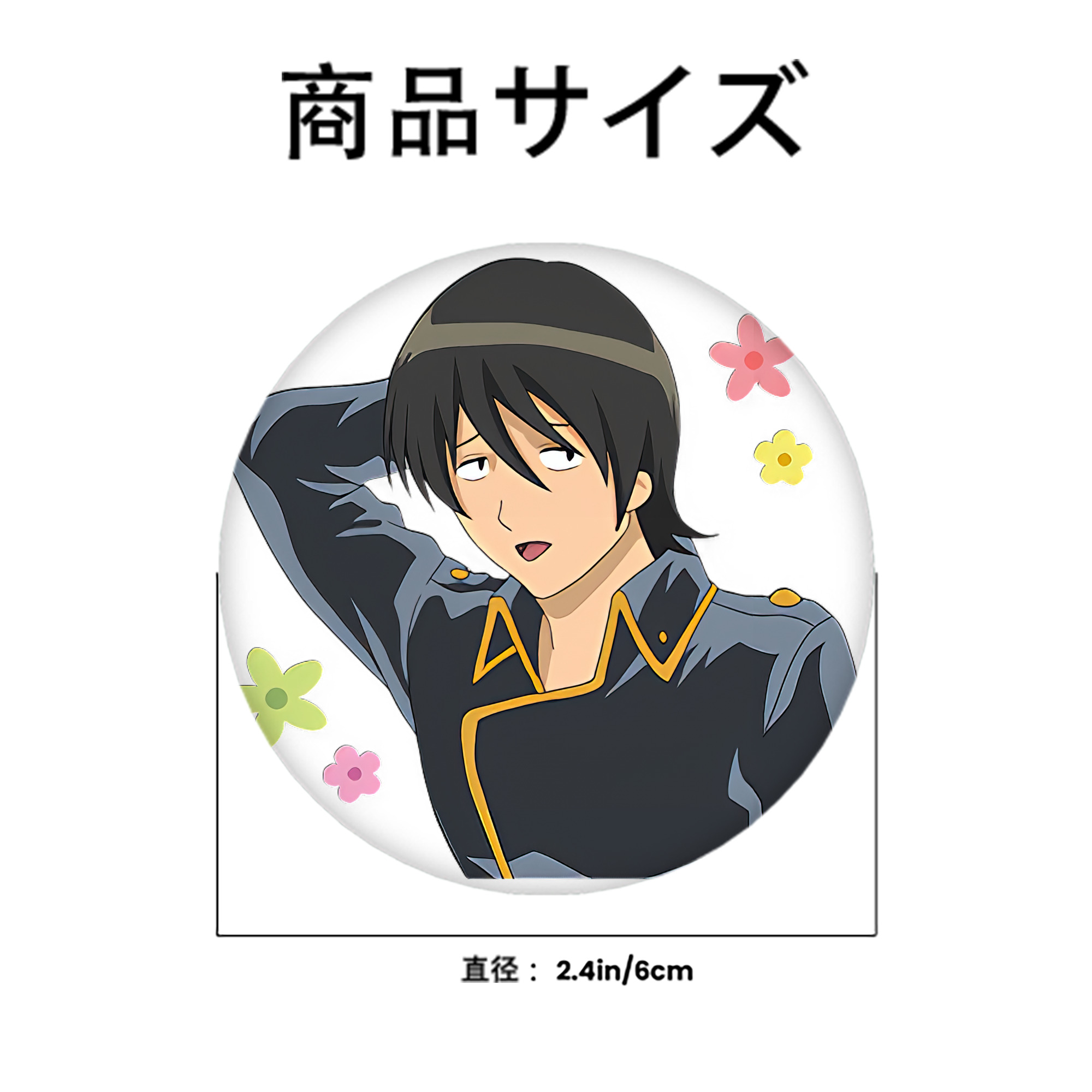 ぎんたま 坂田銀時（さかたぎんとき） 神楽 志村新八（しむら しんぱち） GINTAMA Sakata Gintoki Kagura Shimura Shinpachi 6cm 缶バッジ 複数セット