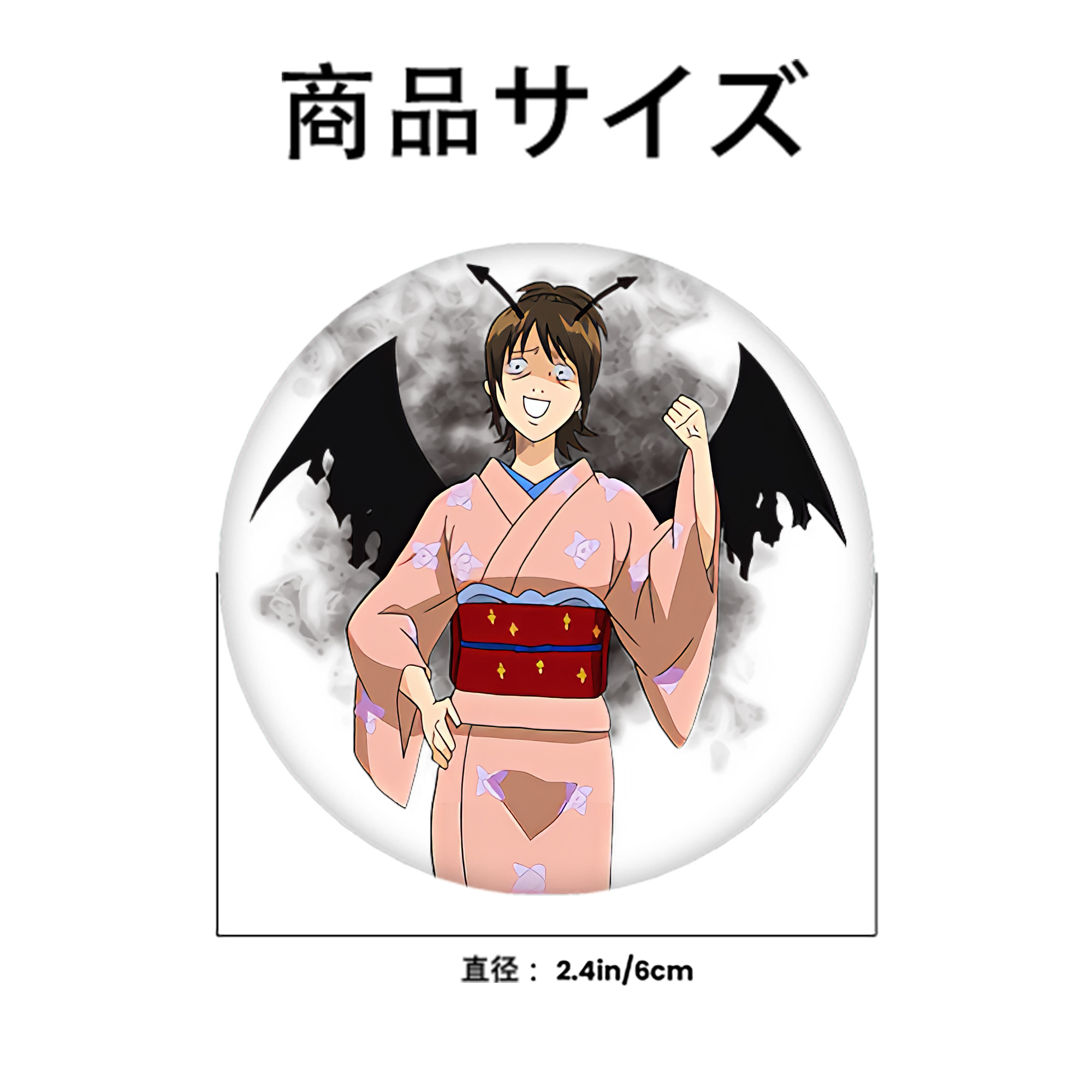 ぎんたま 坂田銀時（さかたぎんとき） 神楽 志村新八（しむら しんぱち） GINTAMA Sakata Gintoki Kagura Shimura Shinpachi 6cm 缶バッジ 複数セット
