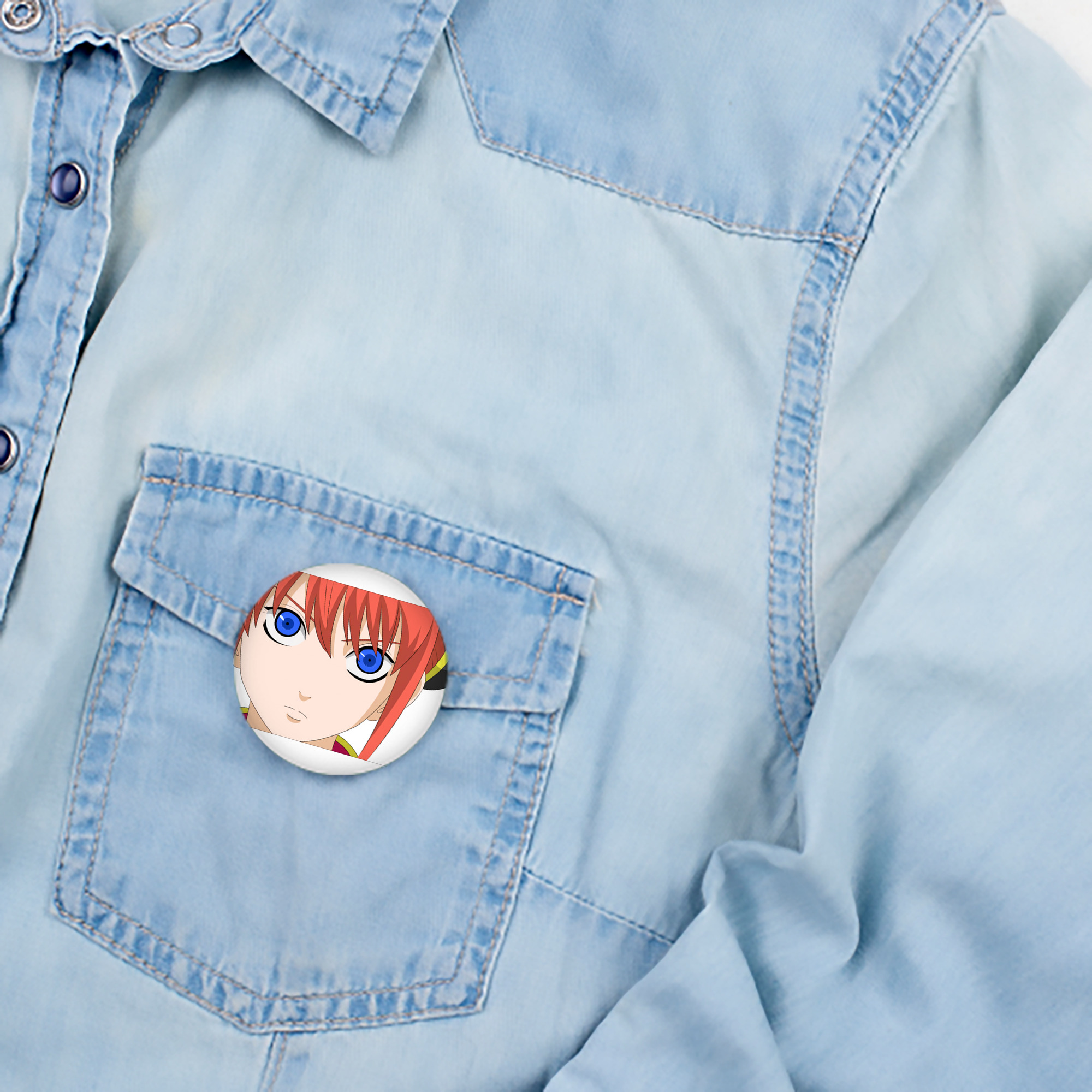 ぎんたま 坂田銀時（さかたぎんとき） 神楽 志村新八（しむら しんぱち） GINTAMA Sakata Gintoki Kagura Shimura Shinpachi 6cm 缶バッジ 複数セット