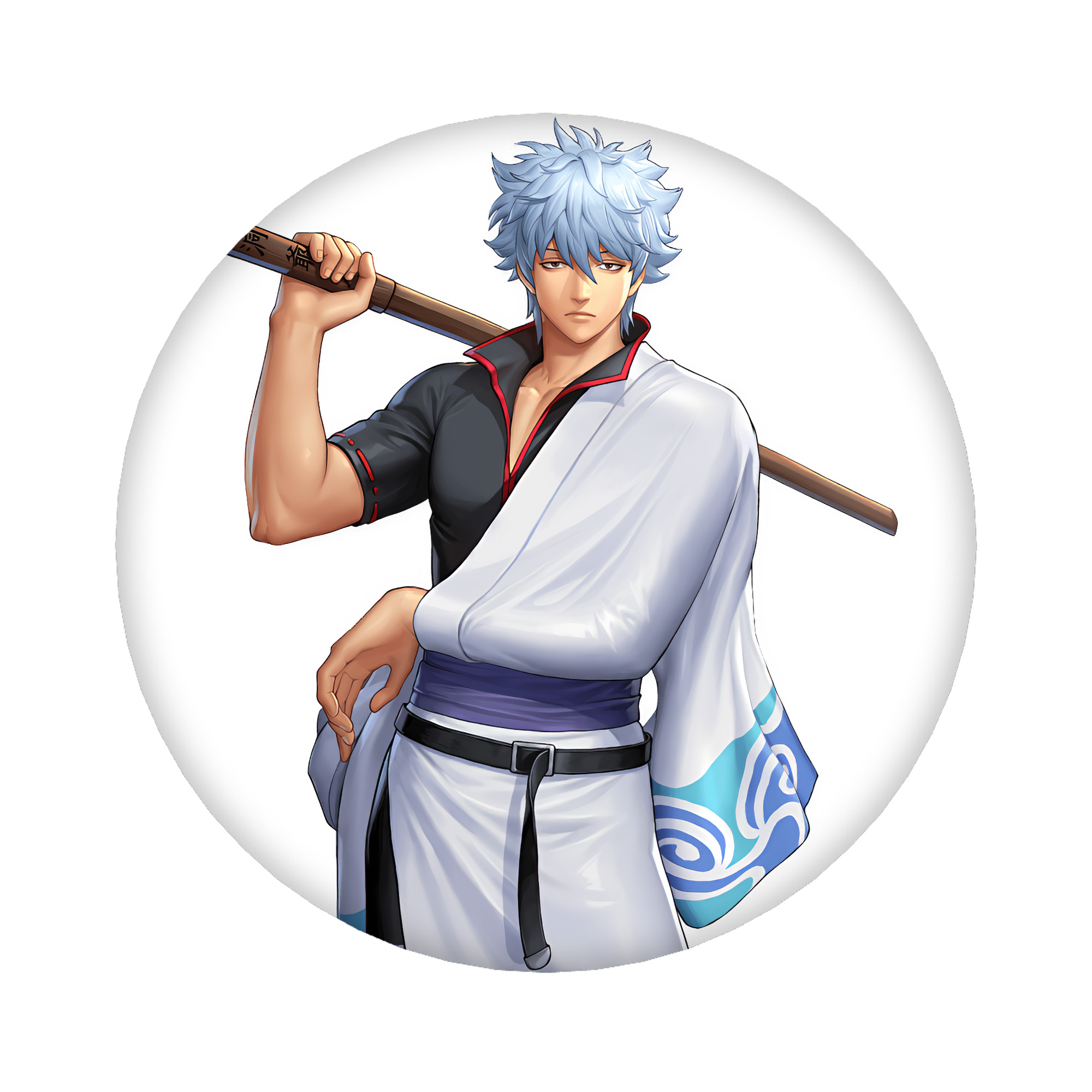 （画像用） ぎんたま 坂田銀時（さかたぎんとき） 神楽 志村新八（しむら しんぱち） GINTAMA Sakata Gintoki Kagura Shimura Shinpachi 6cm 缶バッジ 複数セット
