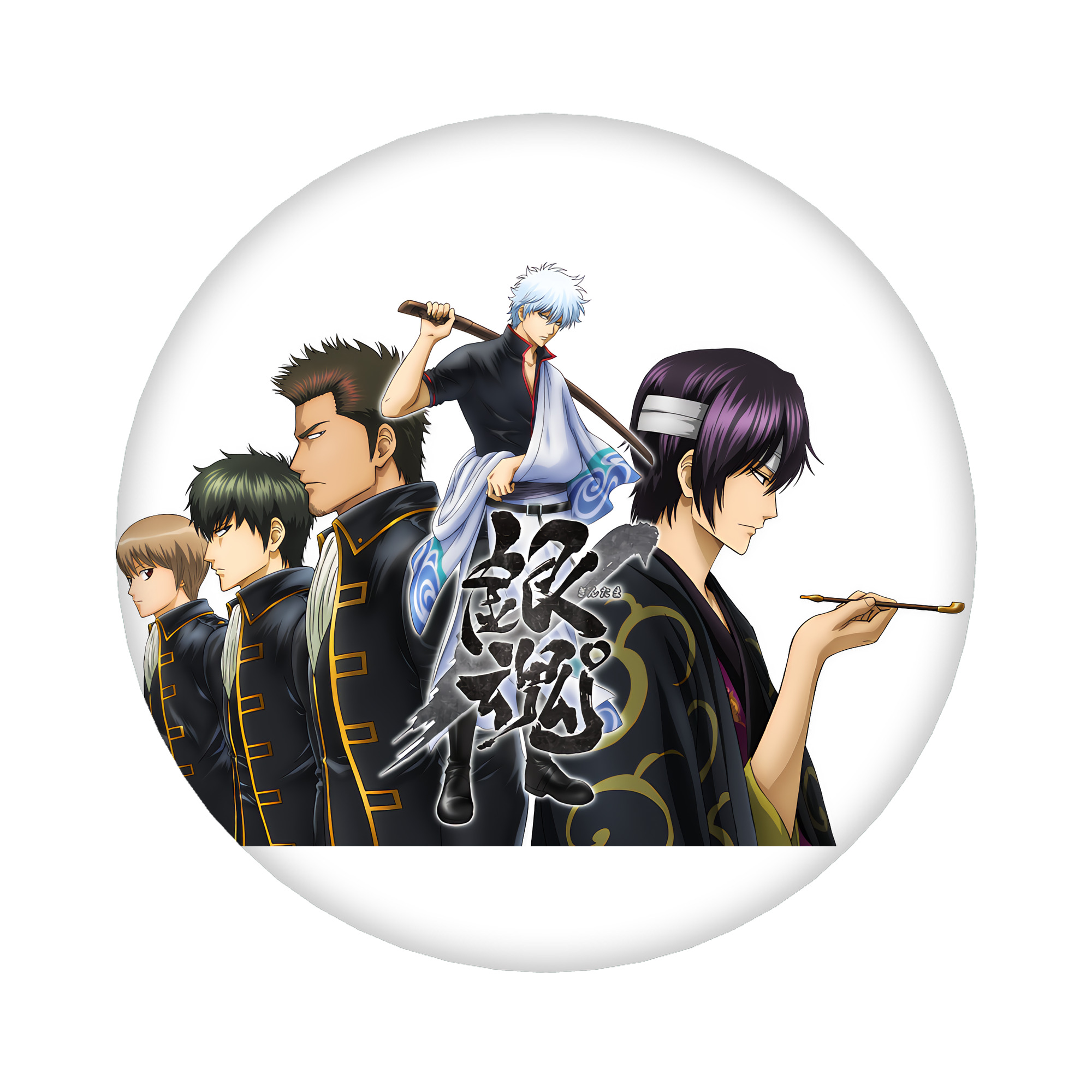 （画像用） ぎんたま 坂田銀時（さかたぎんとき） 神楽 志村新八（しむら しんぱち） GINTAMA Sakata Gintoki Kagura Shimura Shinpachi 6cm 缶バッジ 複数セット