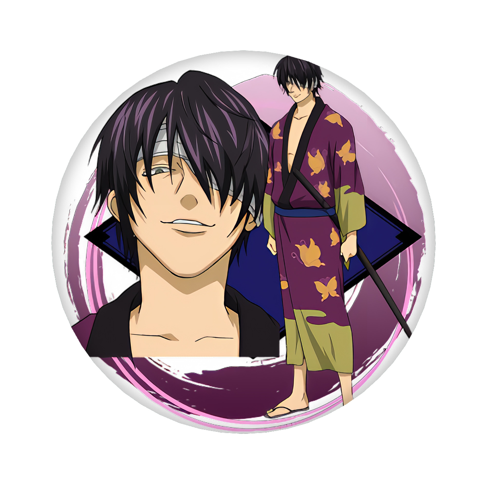（画像用） ぎんたま 坂田銀時（さかたぎんとき） 神楽 志村新八（しむら しんぱち） GINTAMA Sakata Gintoki Kagura Shimura Shinpachi 6cm 缶バッジ 複数セット
