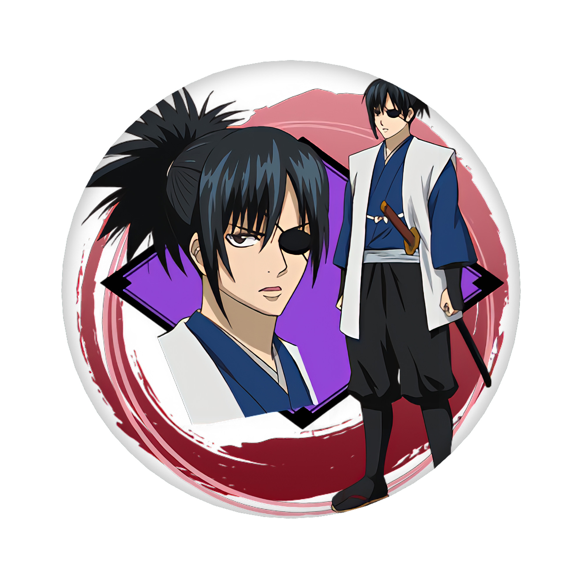 （画像用） ぎんたま 坂田銀時（さかたぎんとき） 神楽 志村新八（しむら しんぱち） GINTAMA Sakata Gintoki Kagura Shimura Shinpachi 6cm 缶バッジ 複数セット