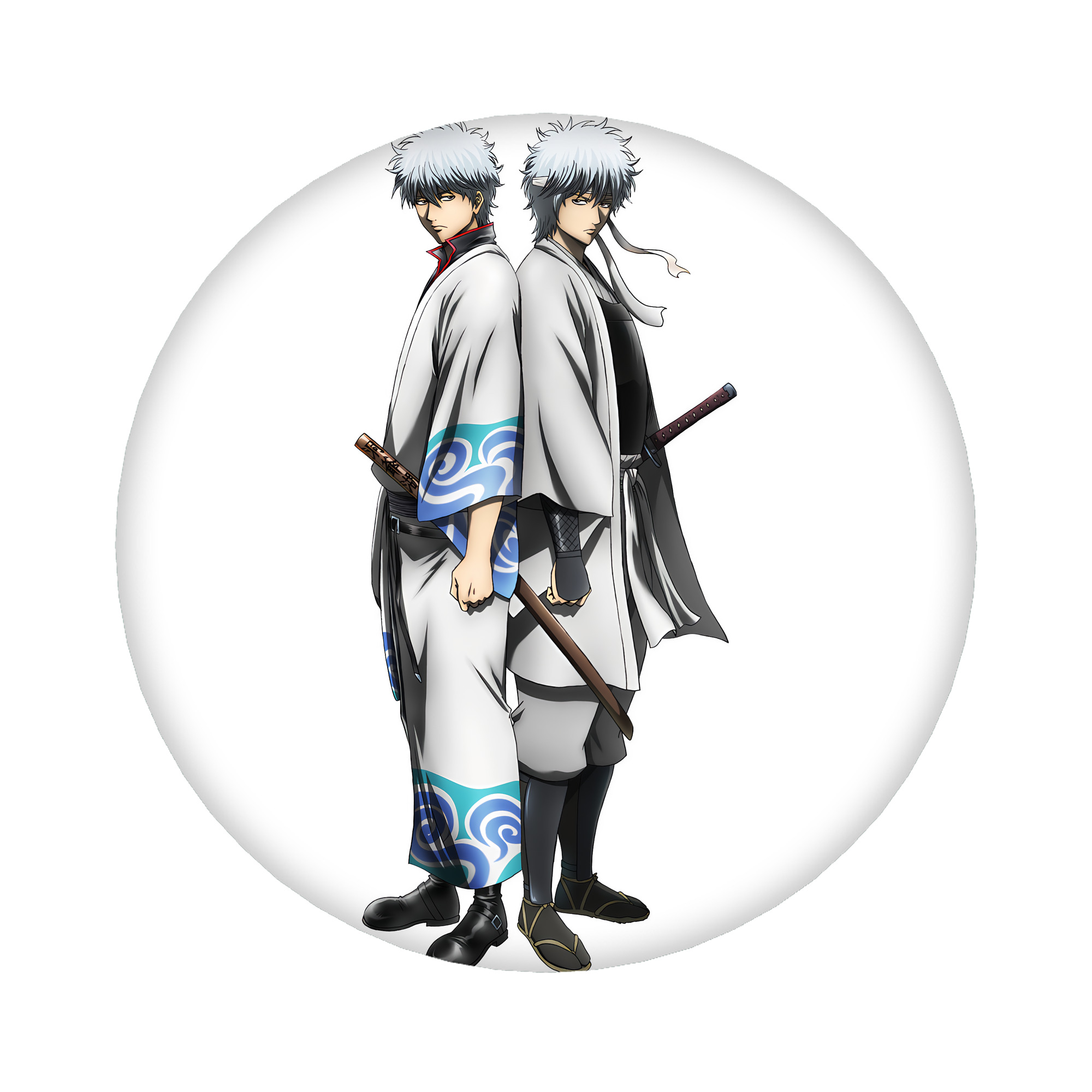 （画像用） ぎんたま 坂田銀時（さかたぎんとき） 神楽 志村新八（しむら しんぱち） GINTAMA Sakata Gintoki Kagura Shimura Shinpachi 6cm 缶バッジ 複数セット