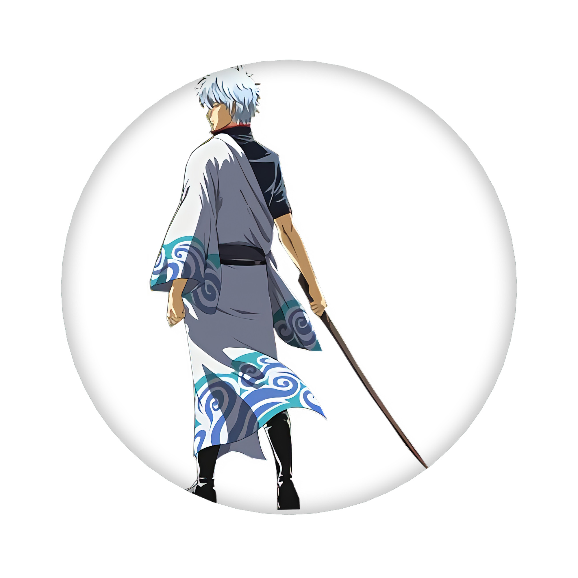 （画像用） ぎんたま 坂田銀時（さかたぎんとき） 神楽 志村新八（しむら しんぱち） GINTAMA Sakata Gintoki Kagura Shimura Shinpachi 6cm 缶バッジ 複数セット