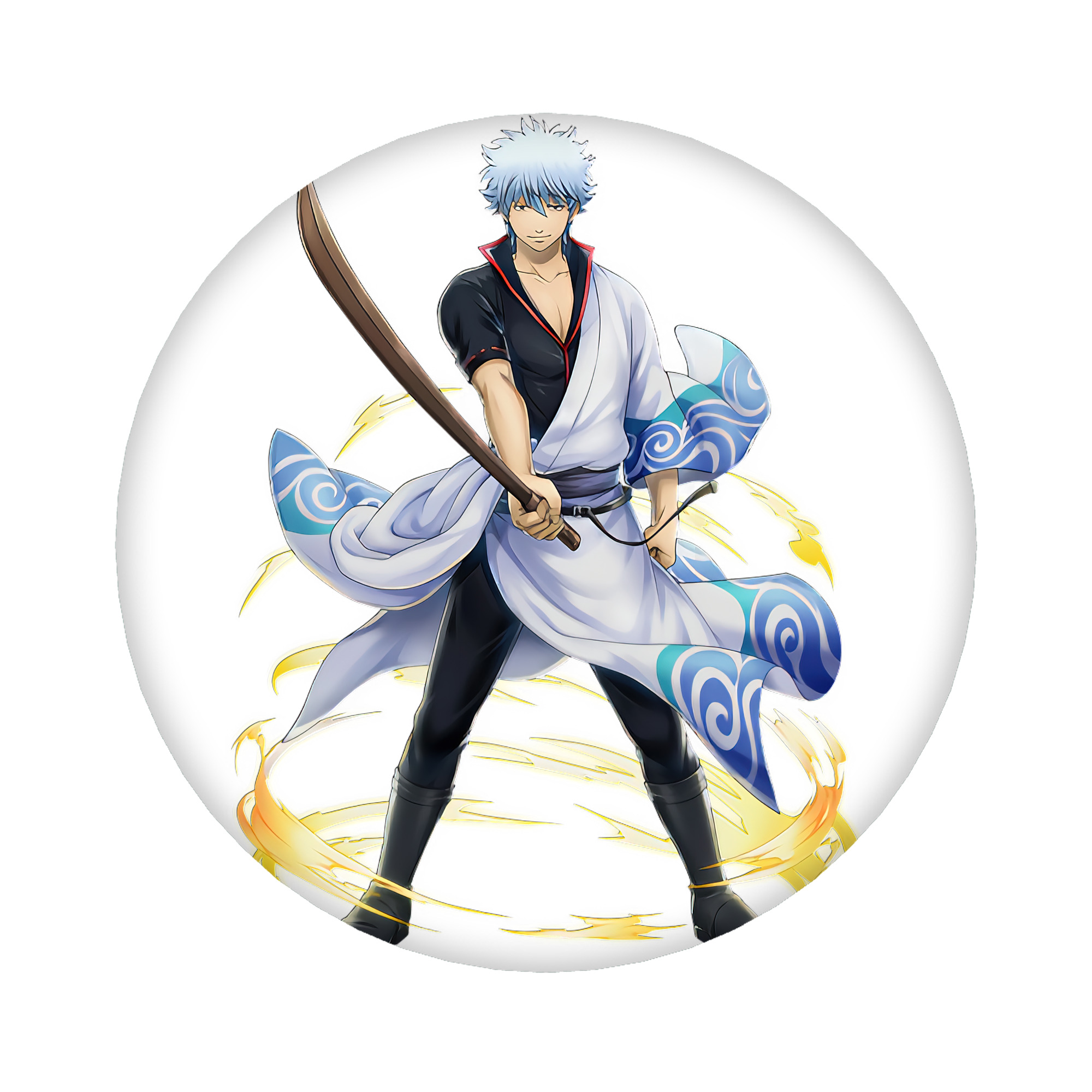 （画像用） ぎんたま 坂田銀時（さかたぎんとき） 神楽 志村新八（しむら しんぱち） GINTAMA Sakata Gintoki Kagura Shimura Shinpachi 6cm 缶バッジ 複数セット