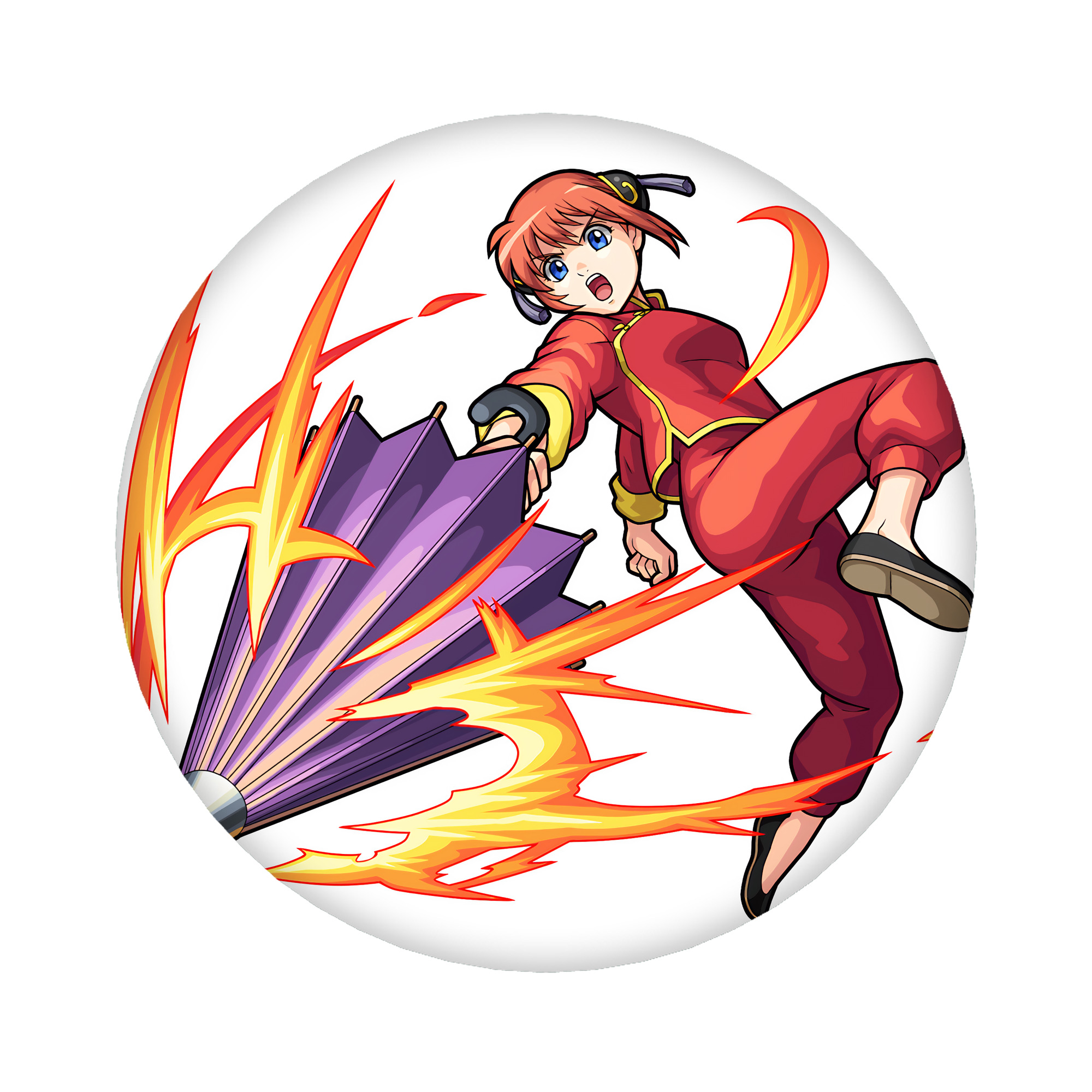 （画像用） ぎんたま 坂田銀時（さかたぎんとき） 神楽 志村新八（しむら しんぱち） GINTAMA Sakata Gintoki Kagura Shimura Shinpachi 6cm 缶バッジ 複数セット