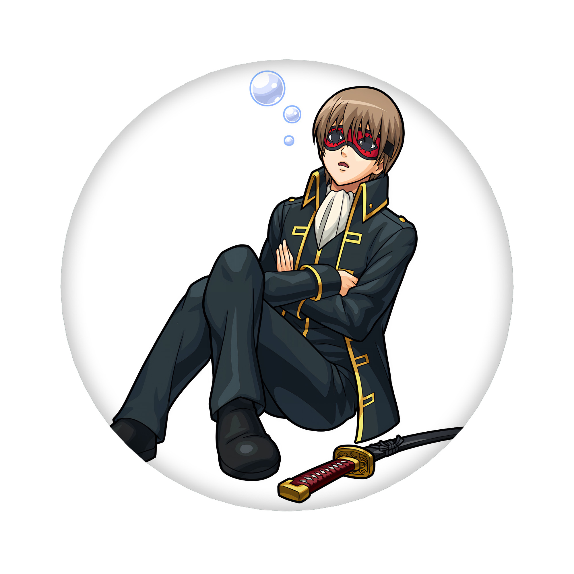 （画像用） ぎんたま 坂田銀時（さかたぎんとき） 神楽 志村新八（しむら しんぱち） GINTAMA Sakata Gintoki Kagura Shimura Shinpachi 6cm 缶バッジ 複数セット