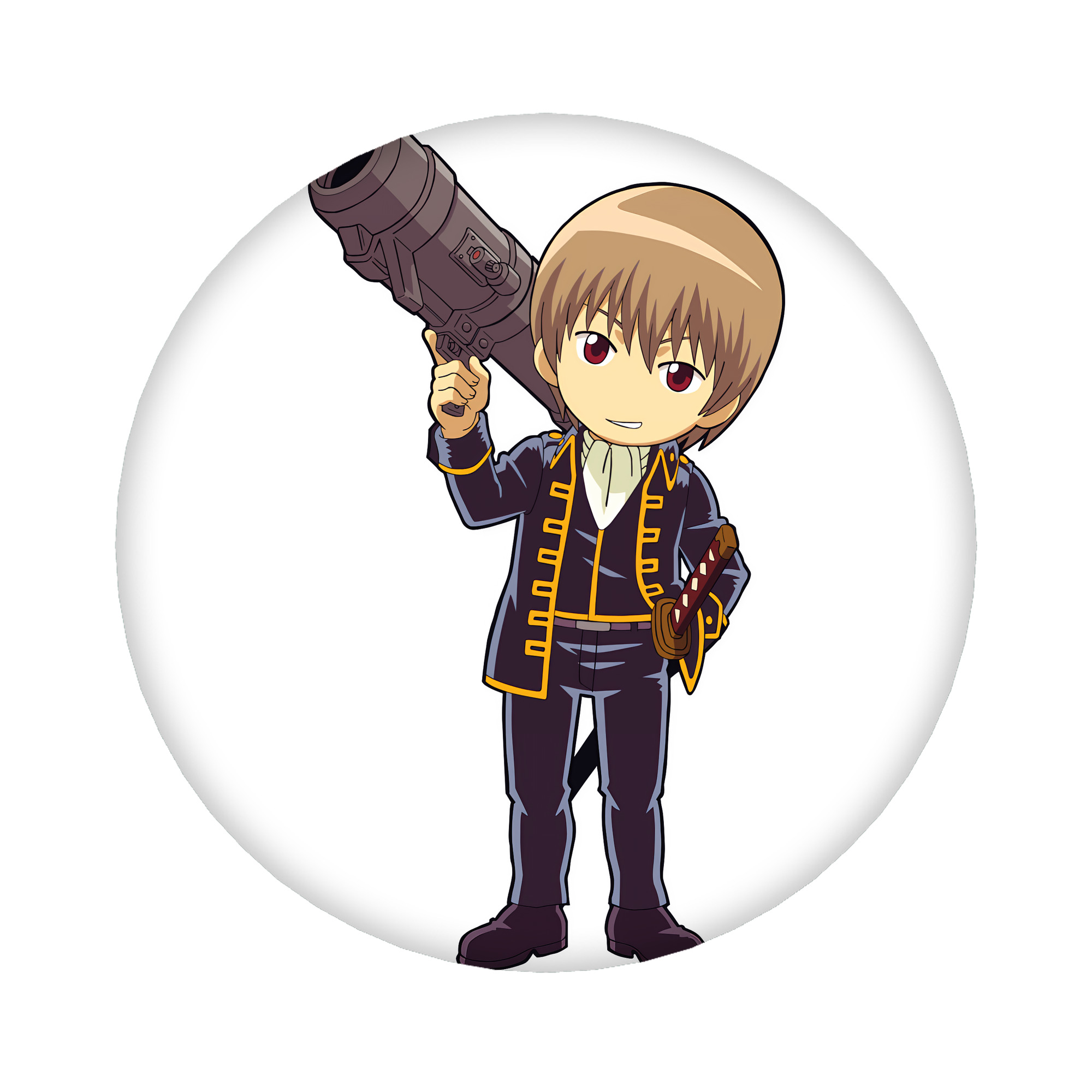 （画像用） ぎんたま 坂田銀時（さかたぎんとき） 神楽 志村新八（しむら しんぱち） GINTAMA Sakata Gintoki Kagura Shimura Shinpachi 6cm 缶バッジ 複数セット