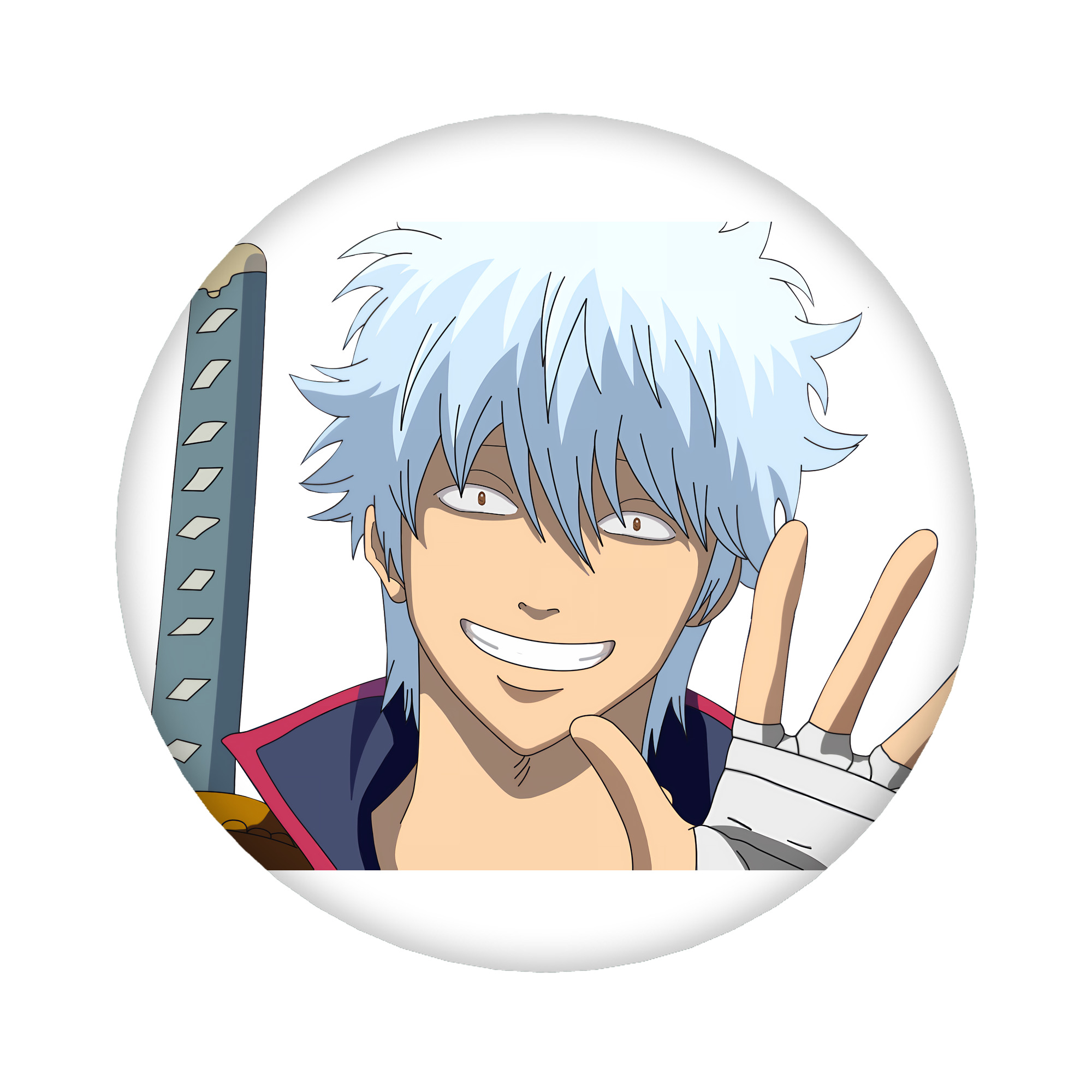 （画像用） ぎんたま 坂田銀時（さかたぎんとき） 神楽 志村新八（しむら しんぱち） GINTAMA Sakata Gintoki Kagura Shimura Shinpachi 6cm 缶バッジ 複数セット