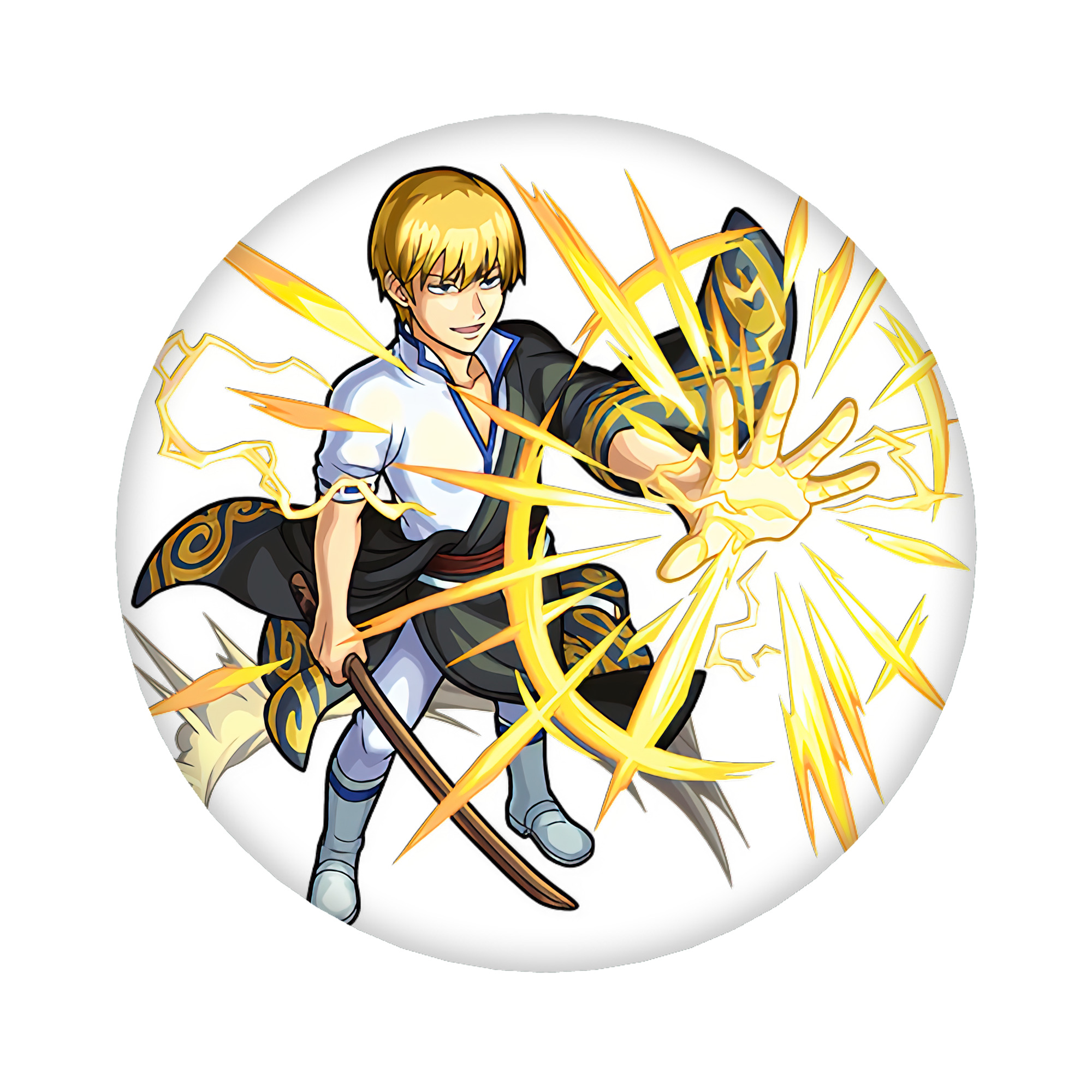 （画像用） ぎんたま 坂田銀時（さかたぎんとき） 神楽 志村新八（しむら しんぱち） GINTAMA Sakata Gintoki Kagura Shimura Shinpachi 6cm 缶バッジ 複数セット