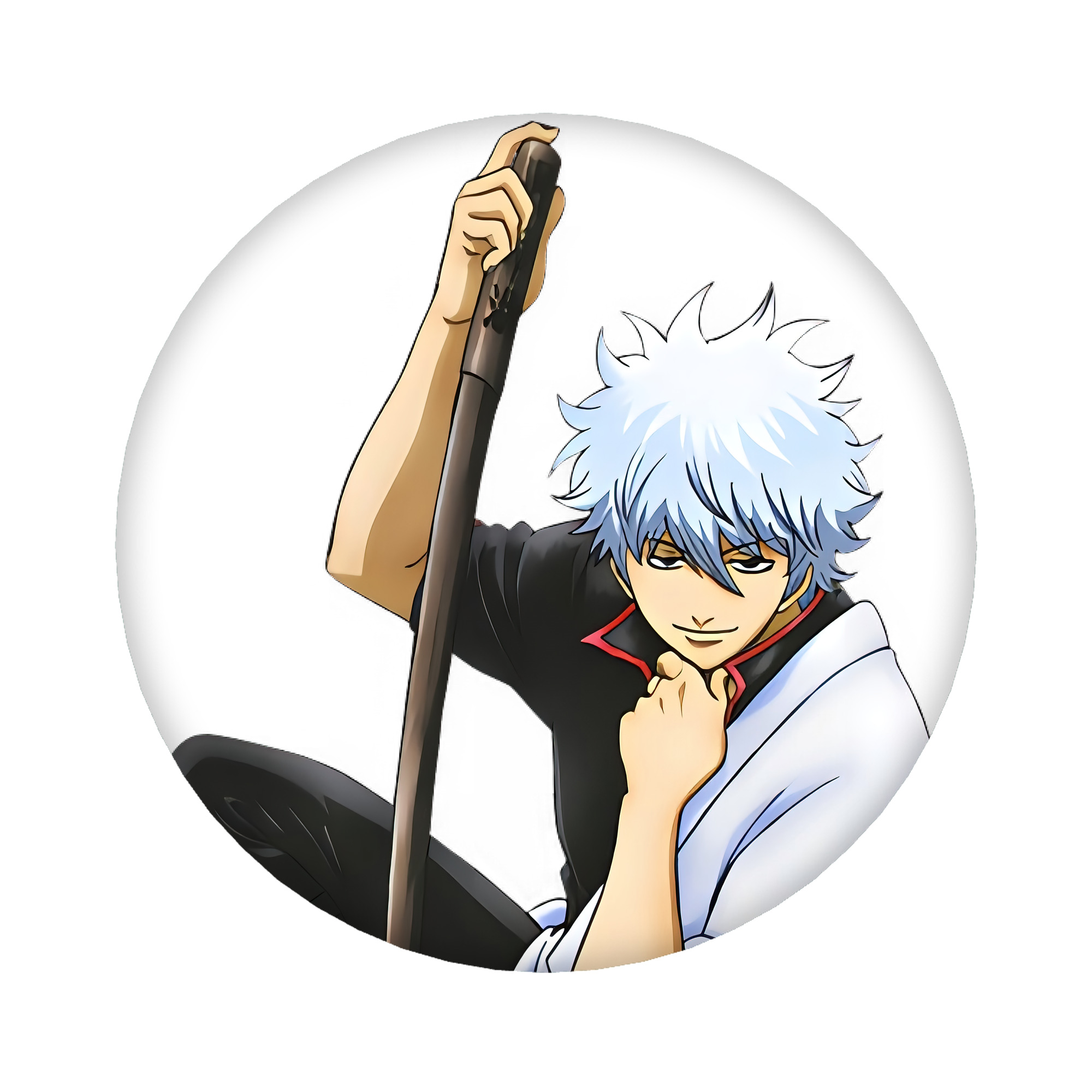 （画像用） ぎんたま 坂田銀時（さかたぎんとき） 神楽 志村新八（しむら しんぱち） GINTAMA Sakata Gintoki Kagura Shimura Shinpachi 6cm 缶バッジ 複数セット