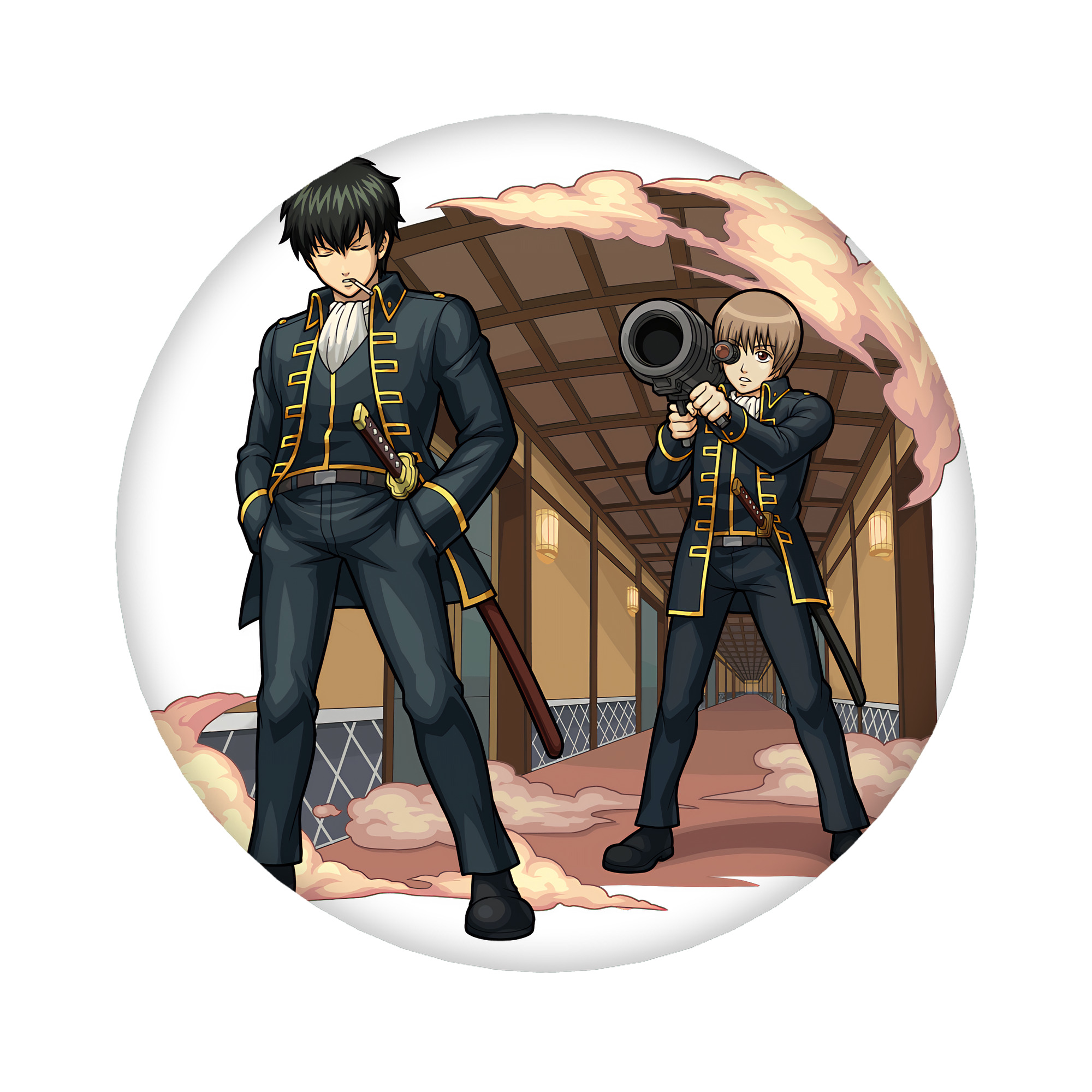 （画像用） ぎんたま 坂田銀時（さかたぎんとき） 神楽 志村新八（しむら しんぱち） GINTAMA Sakata Gintoki Kagura Shimura Shinpachi 6cm 缶バッジ 複数セット