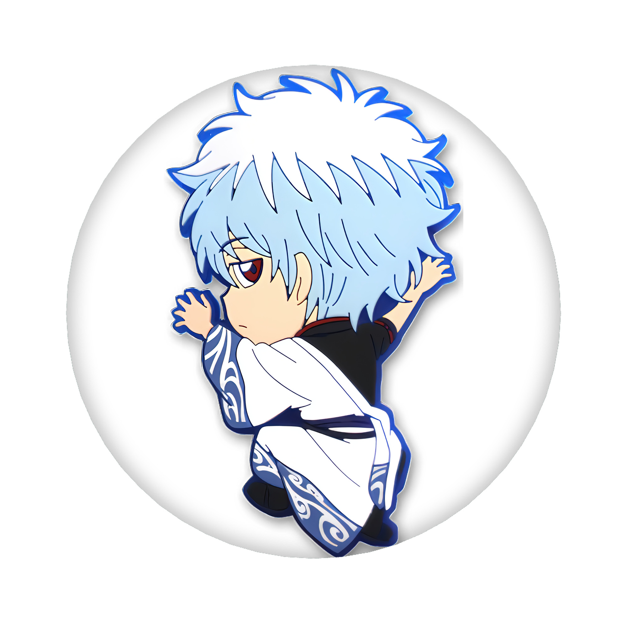 （画像用） ぎんたま 坂田銀時（さかたぎんとき） 神楽 志村新八（しむら しんぱち） GINTAMA Sakata Gintoki Kagura Shimura Shinpachi 6cm 缶バッジ 複数セット