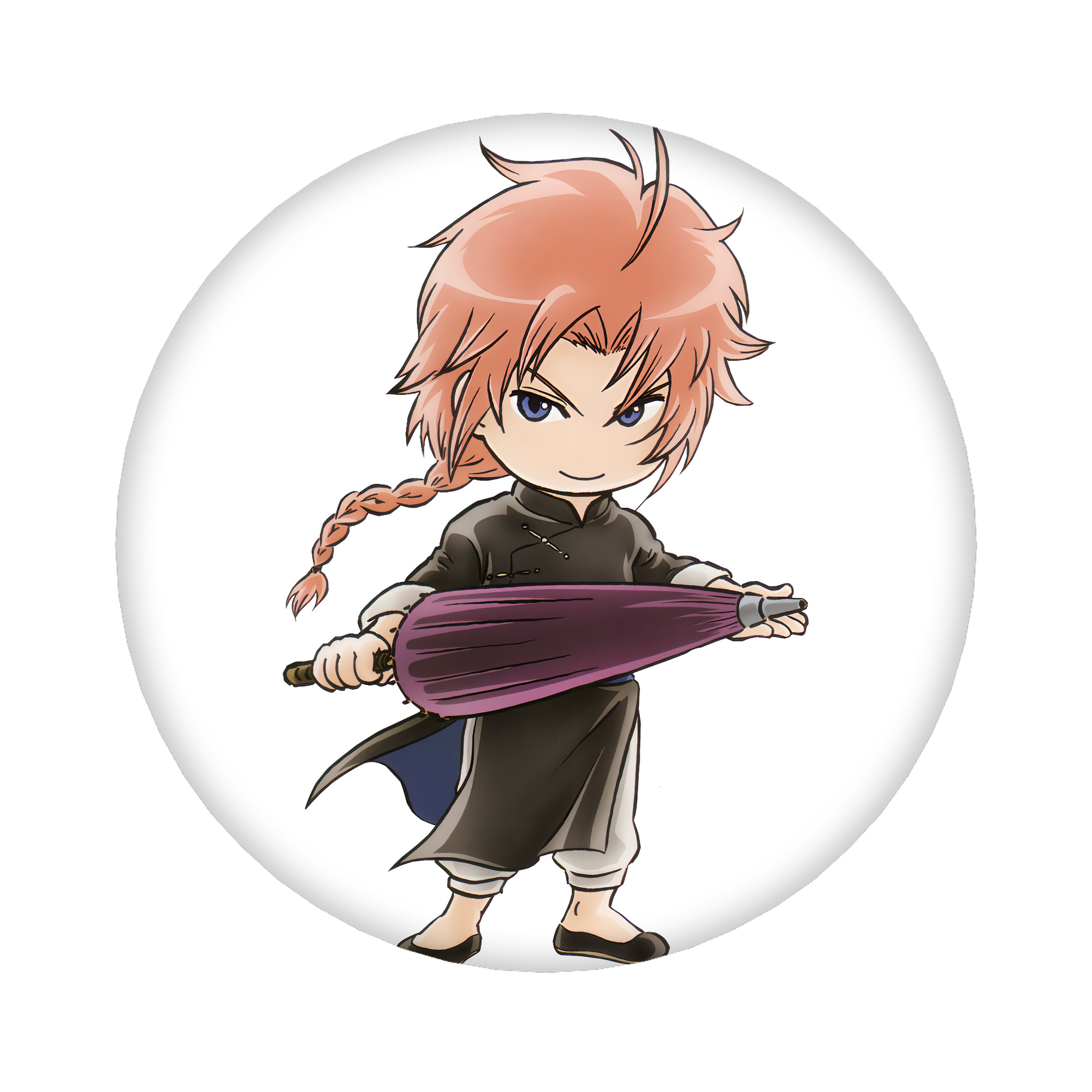 （画像用） ぎんたま 坂田銀時（さかたぎんとき） 神楽 志村新八（しむら しんぱち） GINTAMA Sakata Gintoki Kagura Shimura Shinpachi 6cm 缶バッジ 複数セット