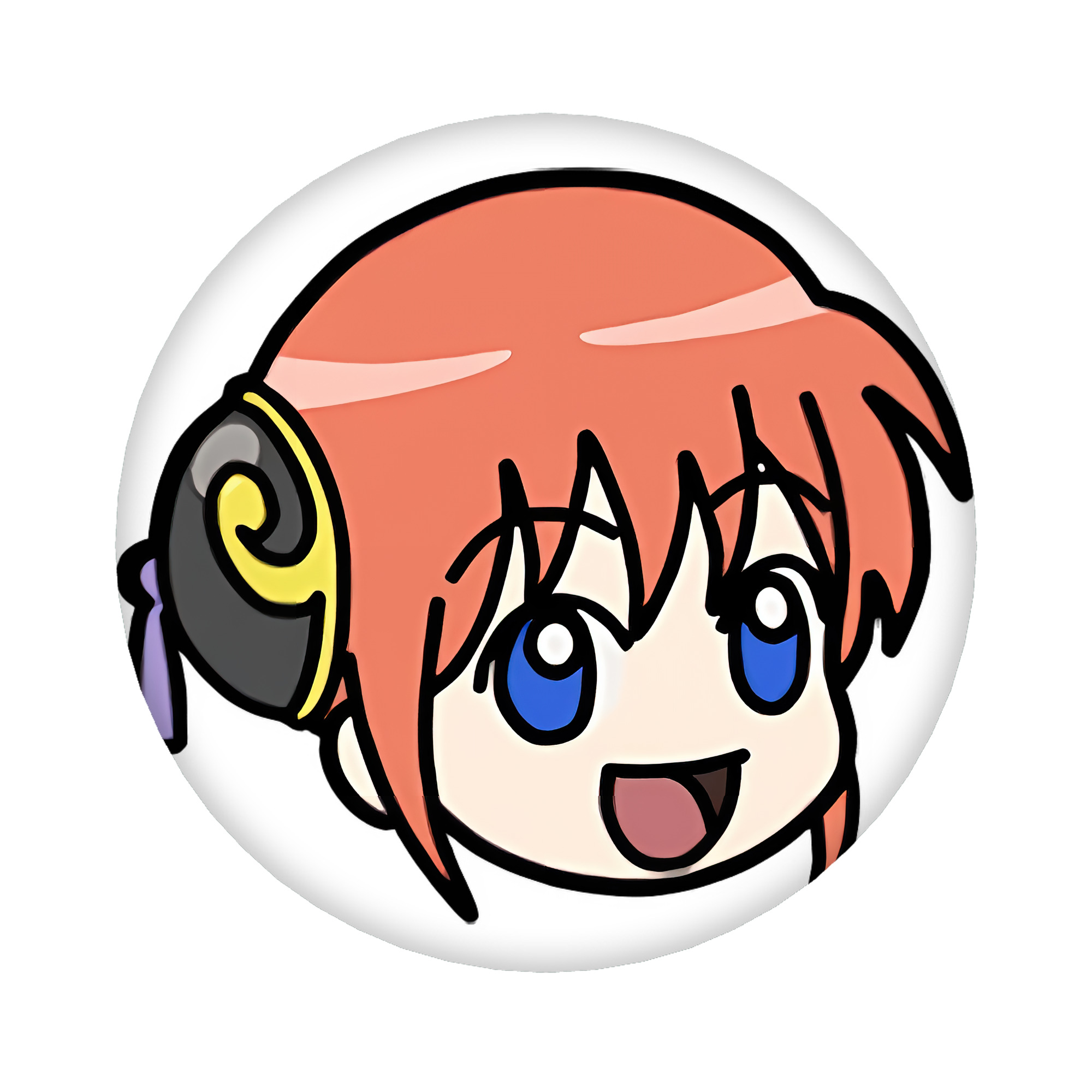 （画像用） ぎんたま 坂田銀時（さかたぎんとき） 神楽 志村新八（しむら しんぱち） GINTAMA Sakata Gintoki Kagura Shimura Shinpachi 6cm 缶バッジ 複数セット