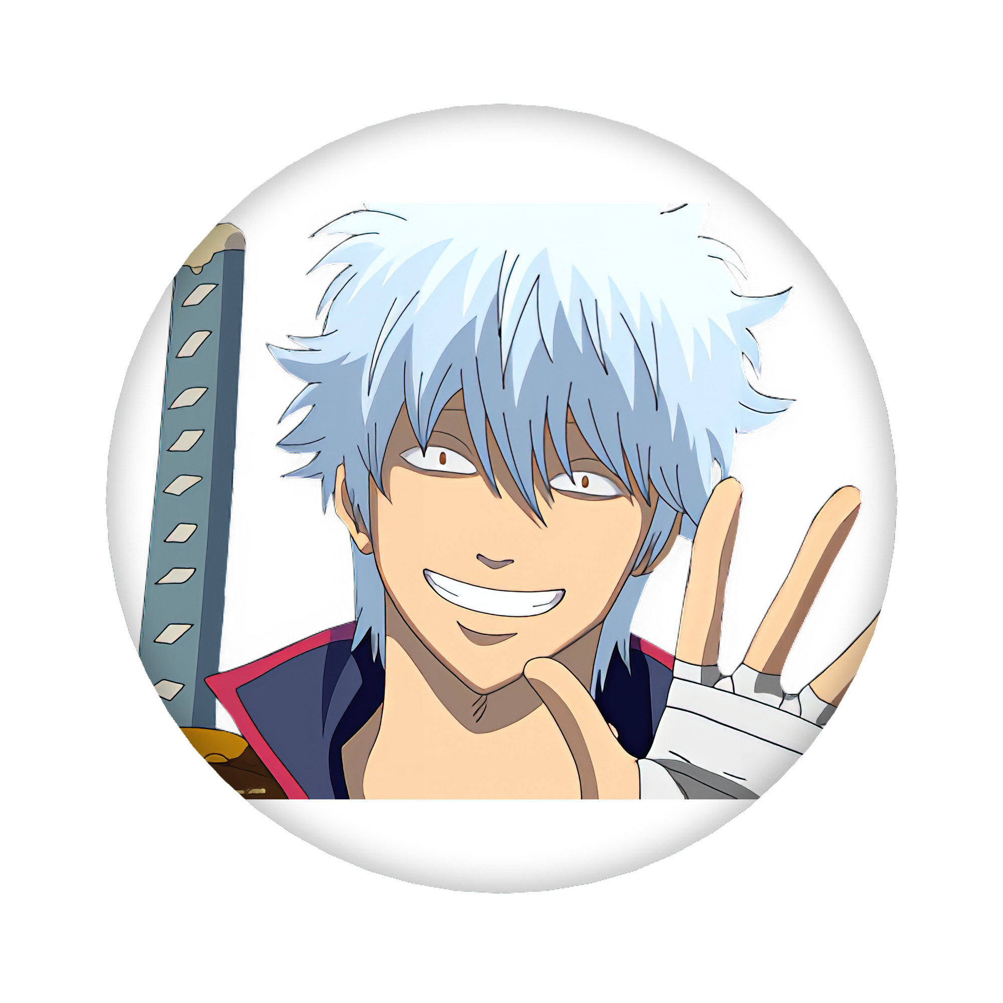 （画像用） ぎんたま 坂田銀時（さかたぎんとき） 神楽 志村新八（しむら しんぱち） GINTAMA Sakata Gintoki Kagura Shimura Shinpachi 6cm 缶バッジ 複数セット