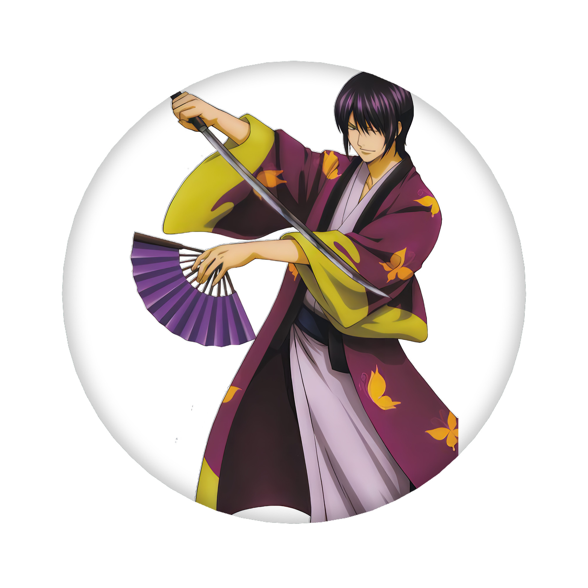 （画像用） ぎんたま 坂田銀時（さかたぎんとき） 神楽 志村新八（しむら しんぱち） GINTAMA Sakata Gintoki Kagura Shimura Shinpachi 6cm 缶バッジ 複数セット