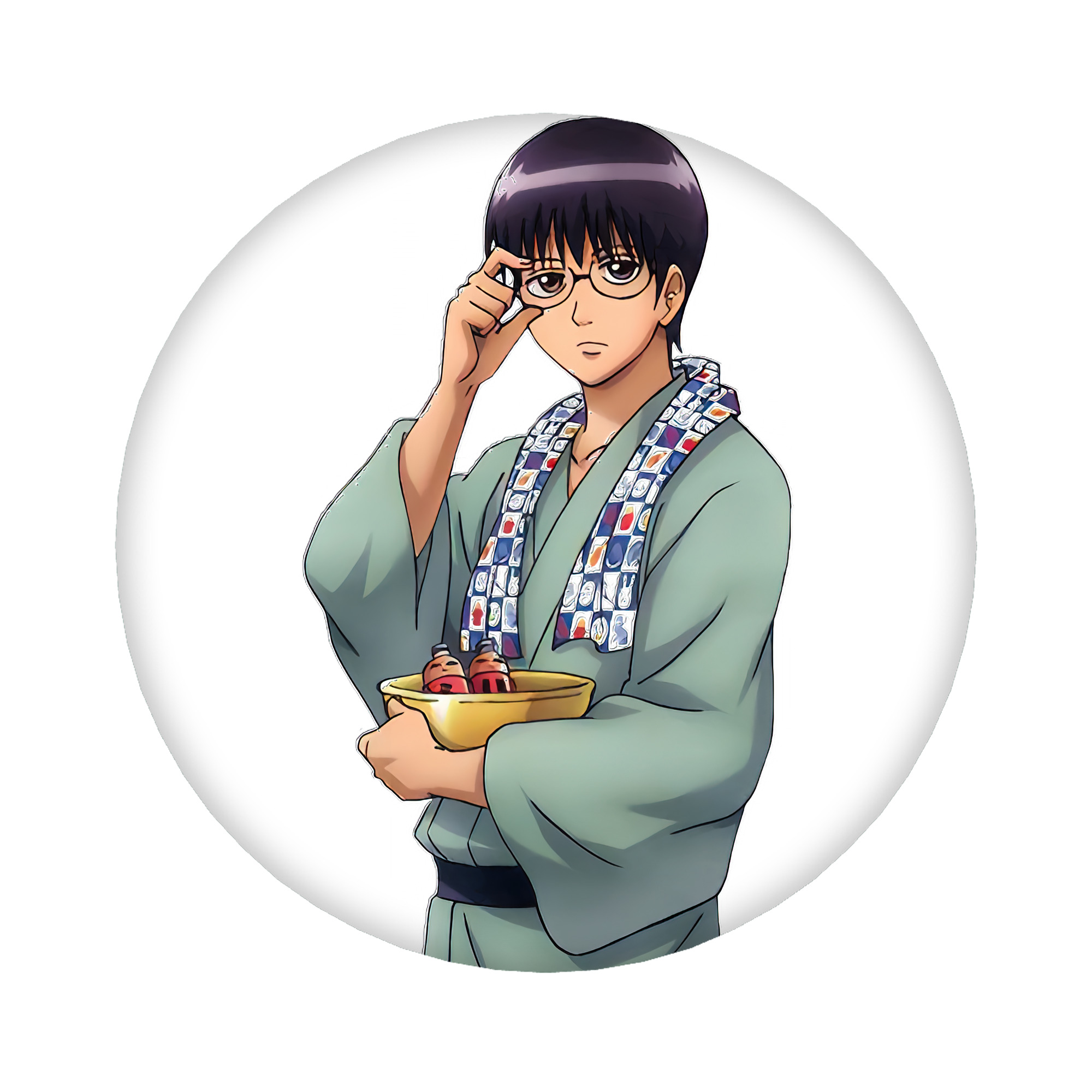 （画像用） ぎんたま 坂田銀時（さかたぎんとき） 神楽 志村新八（しむら しんぱち） GINTAMA Sakata Gintoki Kagura Shimura Shinpachi 6cm 缶バッジ 複数セット