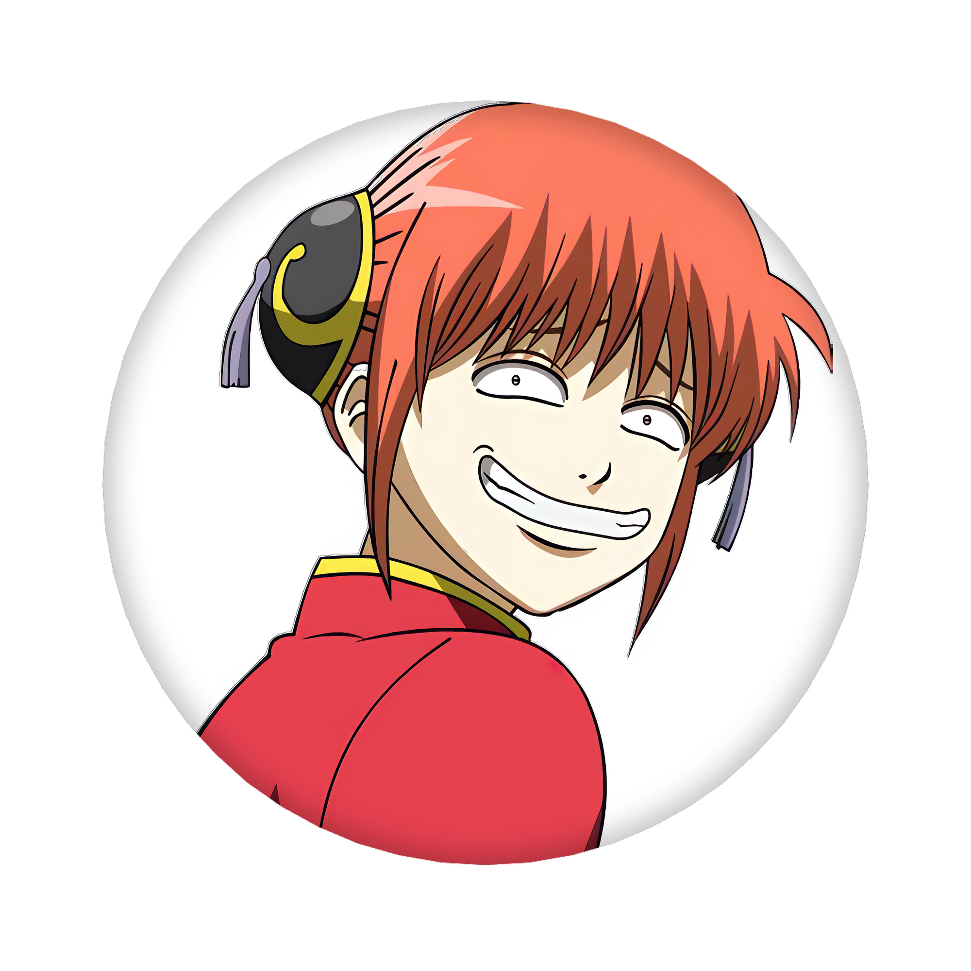 （画像用） ぎんたま 坂田銀時（さかたぎんとき） 神楽 志村新八（しむら しんぱち） GINTAMA Sakata Gintoki Kagura Shimura Shinpachi 6cm 缶バッジ 複数セット