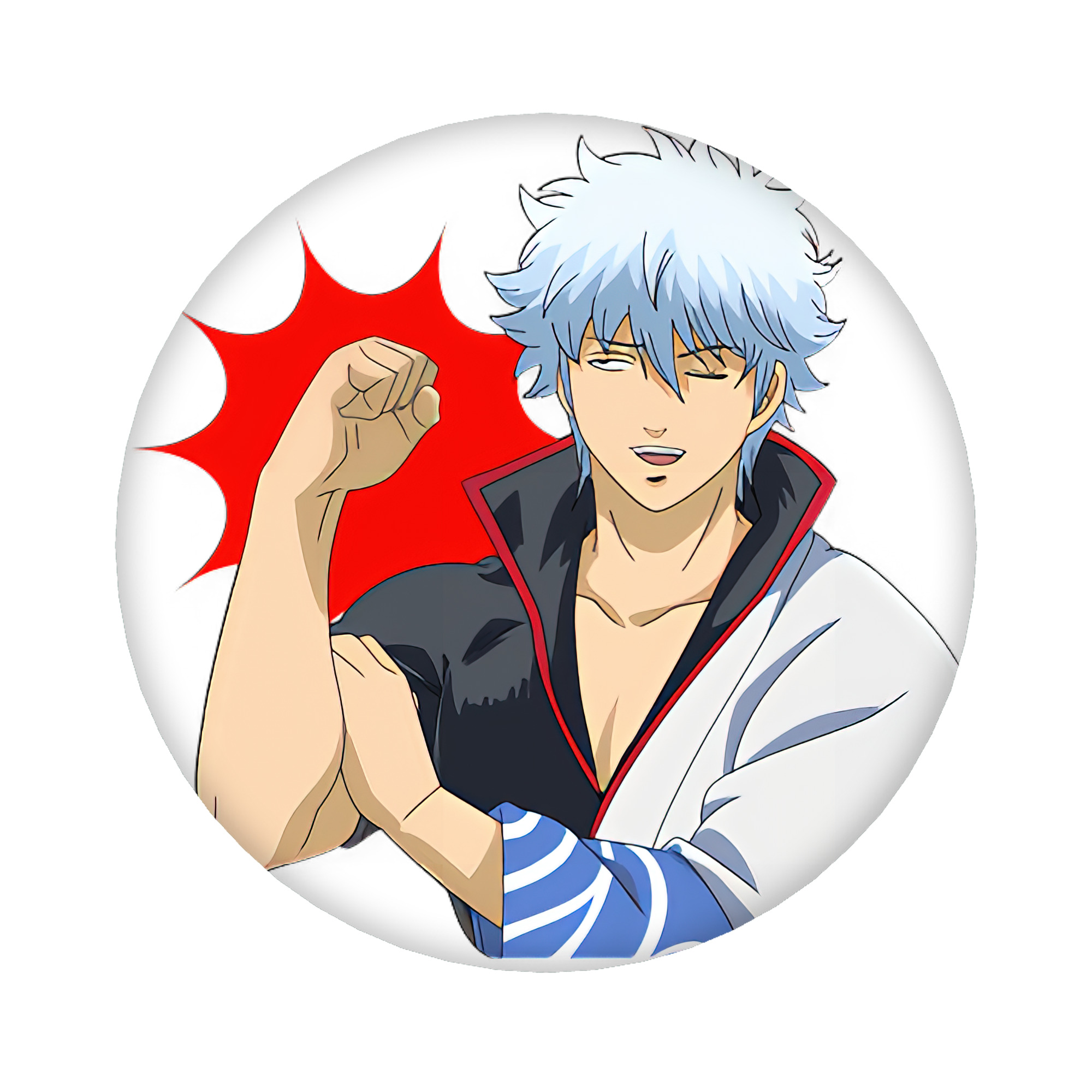 （画像用） ぎんたま 坂田銀時（さかたぎんとき） 神楽 志村新八（しむら しんぱち） GINTAMA Sakata Gintoki Kagura Shimura Shinpachi 6cm 缶バッジ 複数セット