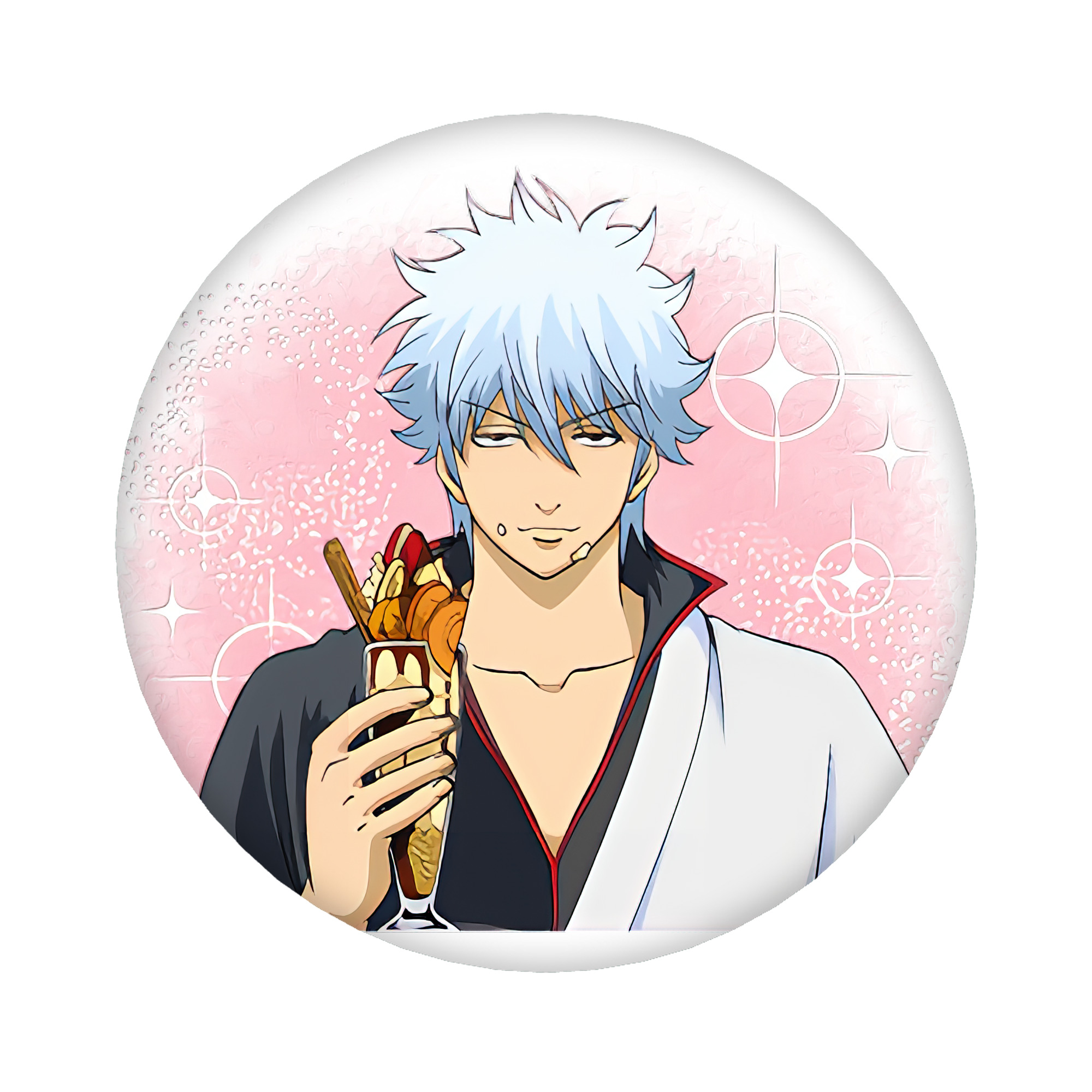 （画像用） ぎんたま 坂田銀時（さかたぎんとき） 神楽 志村新八（しむら しんぱち） GINTAMA Sakata Gintoki Kagura Shimura Shinpachi 6cm 缶バッジ 複数セット