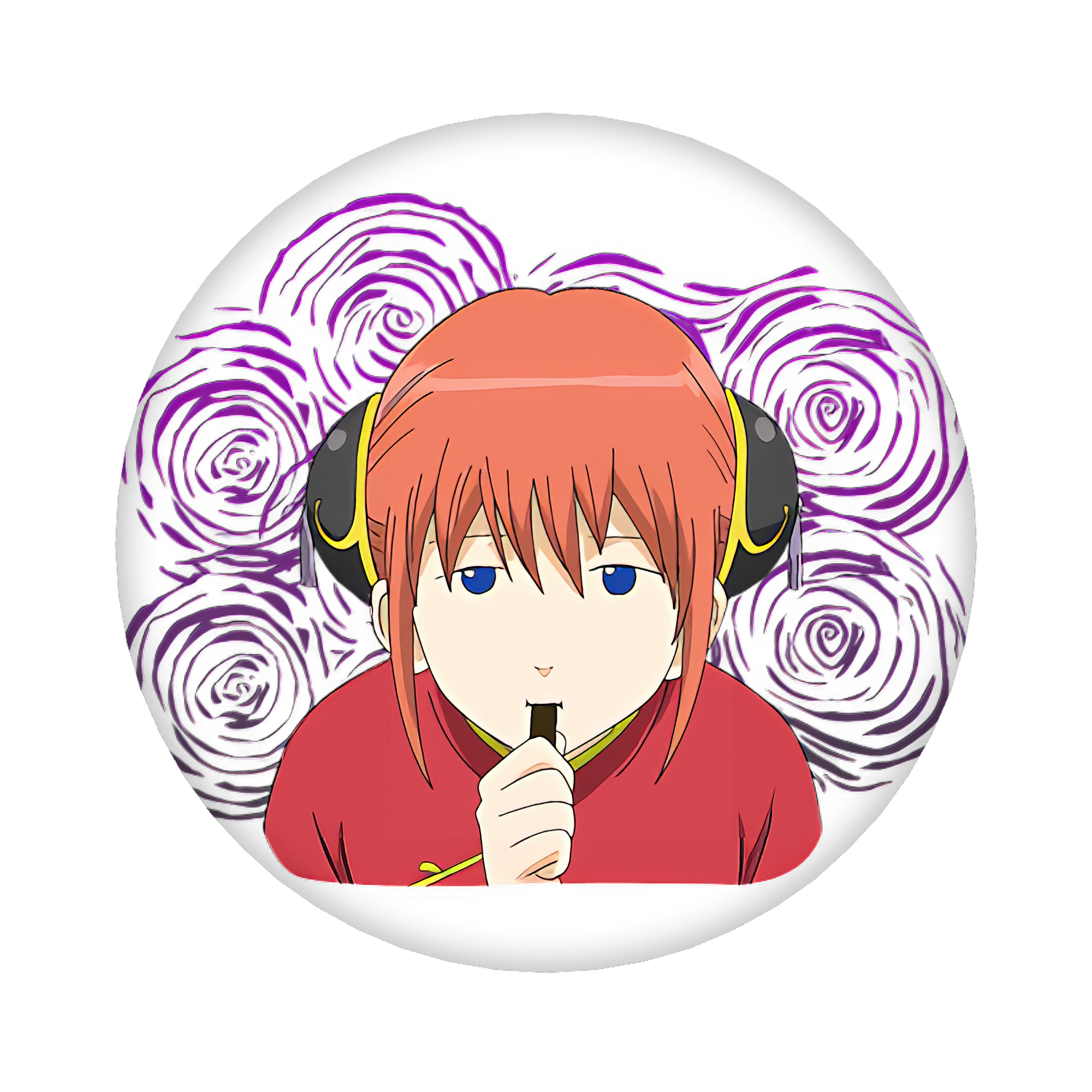（画像用） ぎんたま 坂田銀時（さかたぎんとき） 神楽 志村新八（しむら しんぱち） GINTAMA Sakata Gintoki Kagura Shimura Shinpachi 6cm 缶バッジ 複数セット