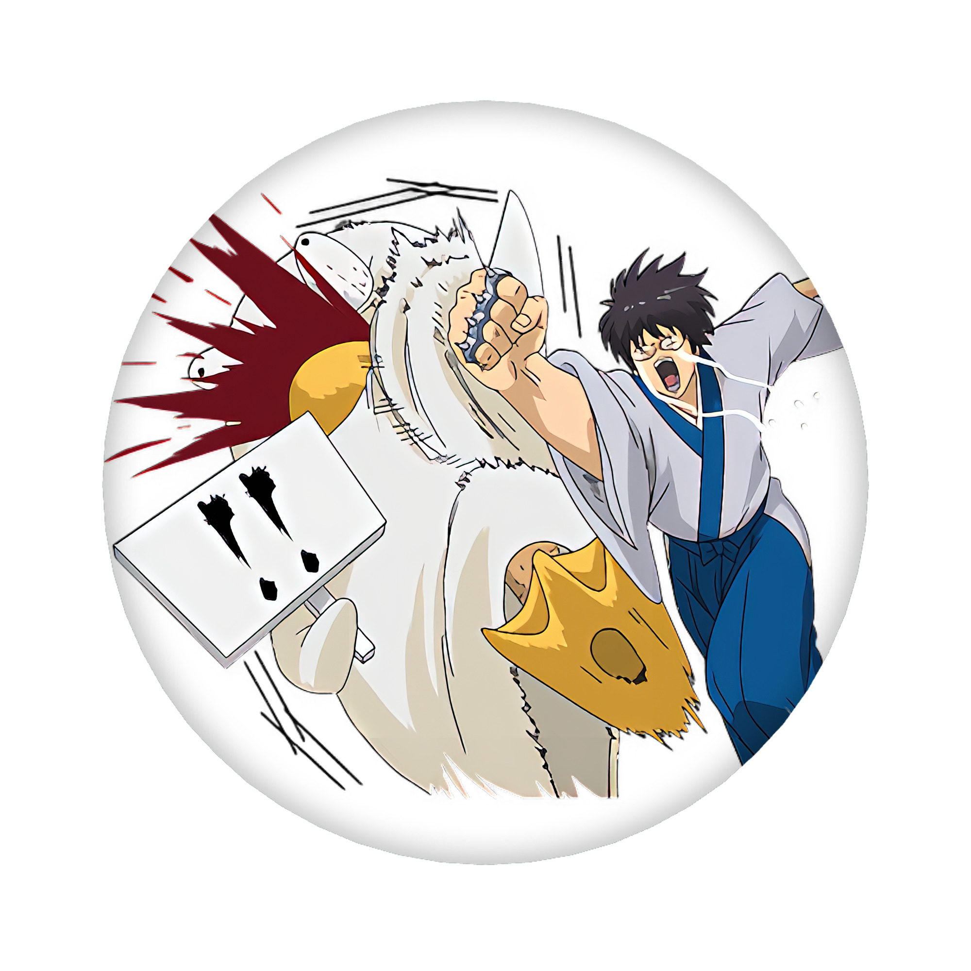 （画像用） ぎんたま 坂田銀時（さかたぎんとき） 神楽 志村新八（しむら しんぱち） GINTAMA Sakata Gintoki Kagura Shimura Shinpachi 6cm 缶バッジ 複数セット