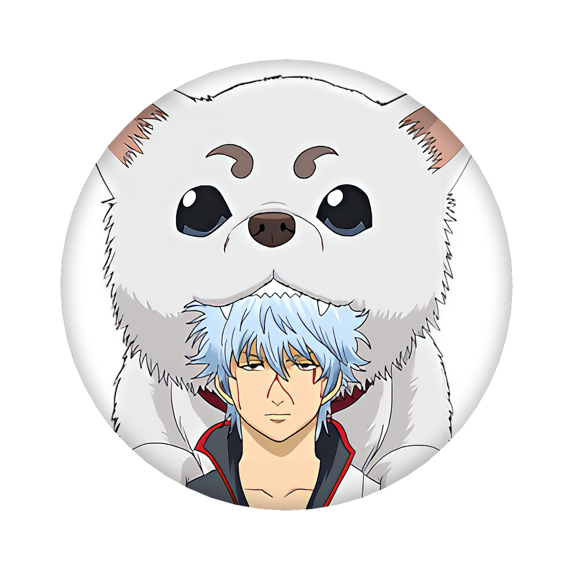 （画像用） ぎんたま 坂田銀時（さかたぎんとき） 神楽 志村新八（しむら しんぱち） GINTAMA Sakata Gintoki Kagura Shimura Shinpachi 6cm 缶バッジ 複数セット