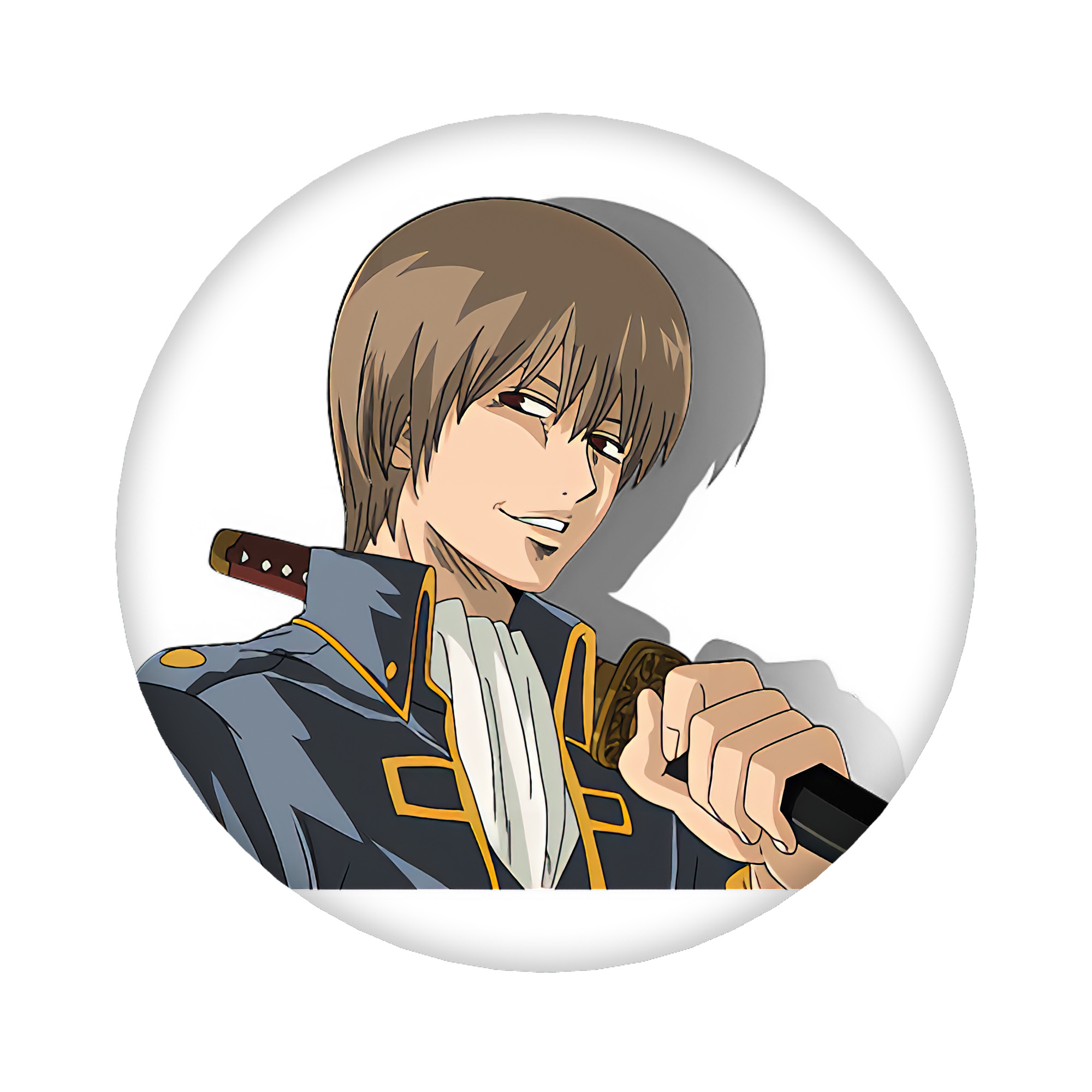 （画像用） ぎんたま 坂田銀時（さかたぎんとき） 神楽 志村新八（しむら しんぱち） GINTAMA Sakata Gintoki Kagura Shimura Shinpachi 6cm 缶バッジ 複数セット