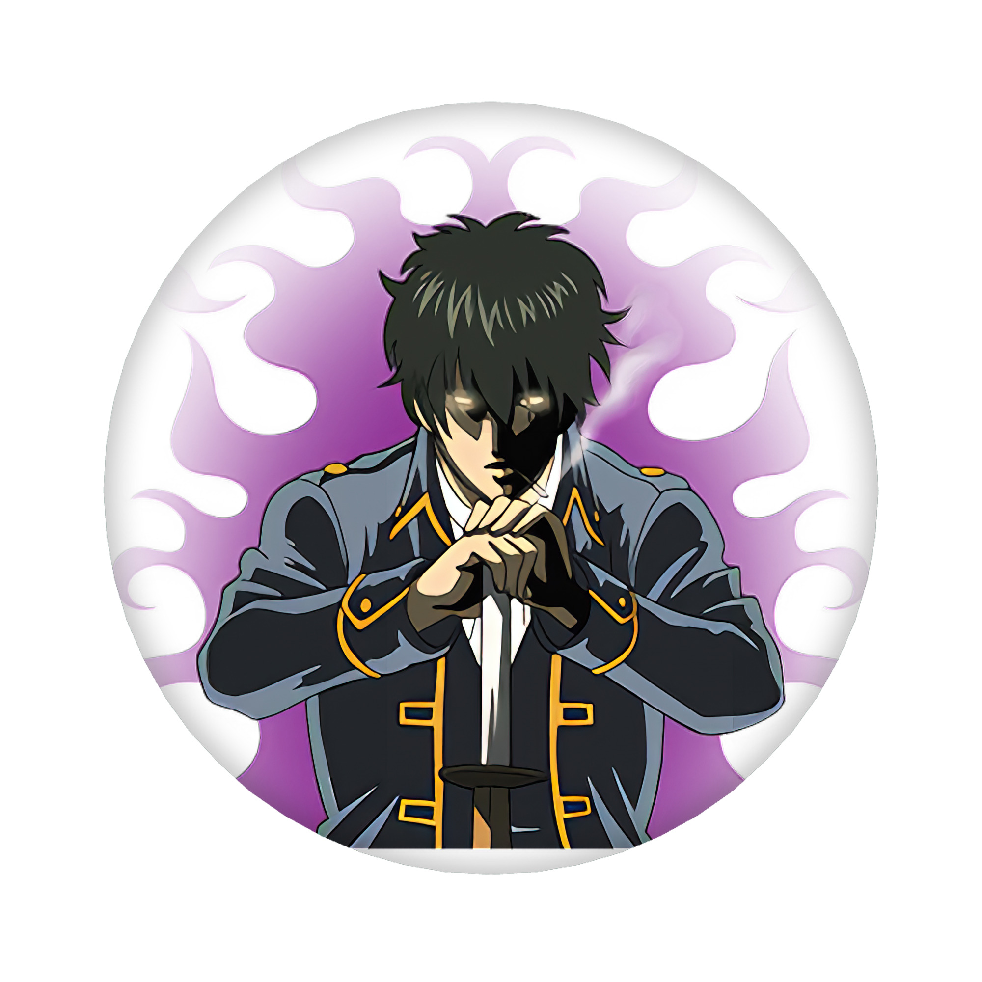 （画像用） ぎんたま 坂田銀時（さかたぎんとき） 神楽 志村新八（しむら しんぱち） GINTAMA Sakata Gintoki Kagura Shimura Shinpachi 6cm 缶バッジ 複数セット