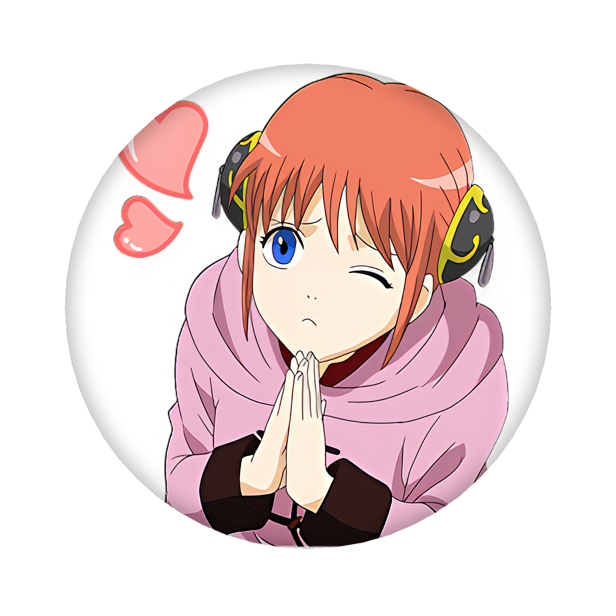 （画像用） ぎんたま 坂田銀時（さかたぎんとき） 神楽 志村新八（しむら しんぱち） GINTAMA Sakata Gintoki Kagura Shimura Shinpachi 6cm 缶バッジ 複数セット