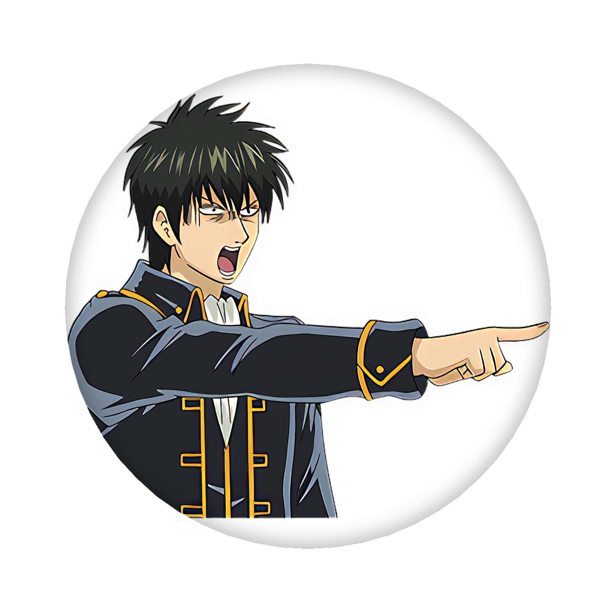 （画像用） ぎんたま 坂田銀時（さかたぎんとき） 神楽 志村新八（しむら しんぱち） GINTAMA Sakata Gintoki Kagura Shimura Shinpachi 6cm 缶バッジ 複数セット