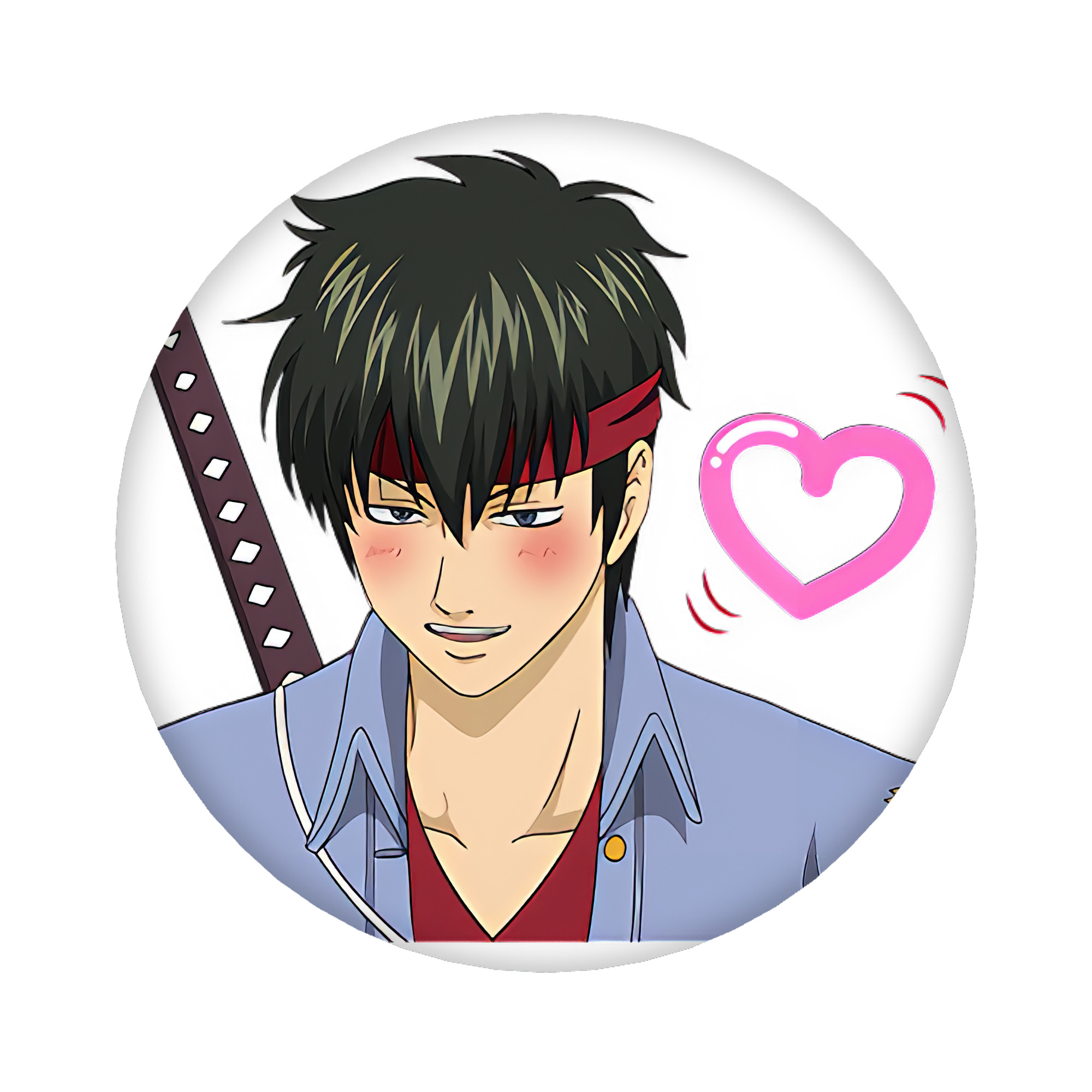 （画像用） ぎんたま 坂田銀時（さかたぎんとき） 神楽 志村新八（しむら しんぱち） GINTAMA Sakata Gintoki Kagura Shimura Shinpachi 6cm 缶バッジ 複数セット
