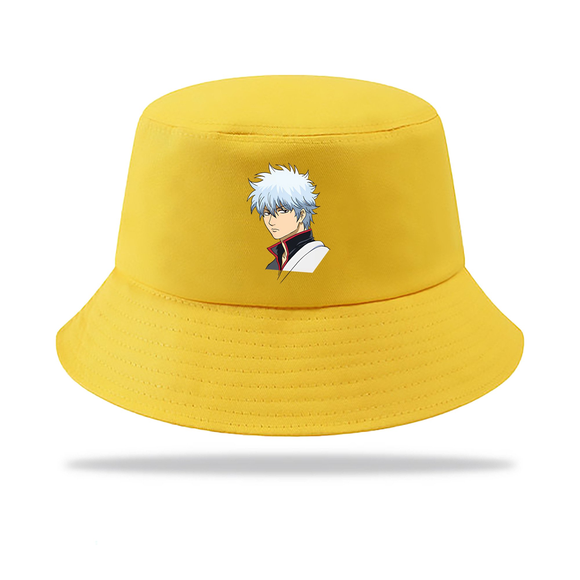 （画像用） ぎんたま 坂田銀時（さかたぎんとき） 神楽 志村新八（しむら しんぱち） GINTAMA Sakata Gintoki Kagura Shimura Shinpachi アウトドア日除けバケットハット