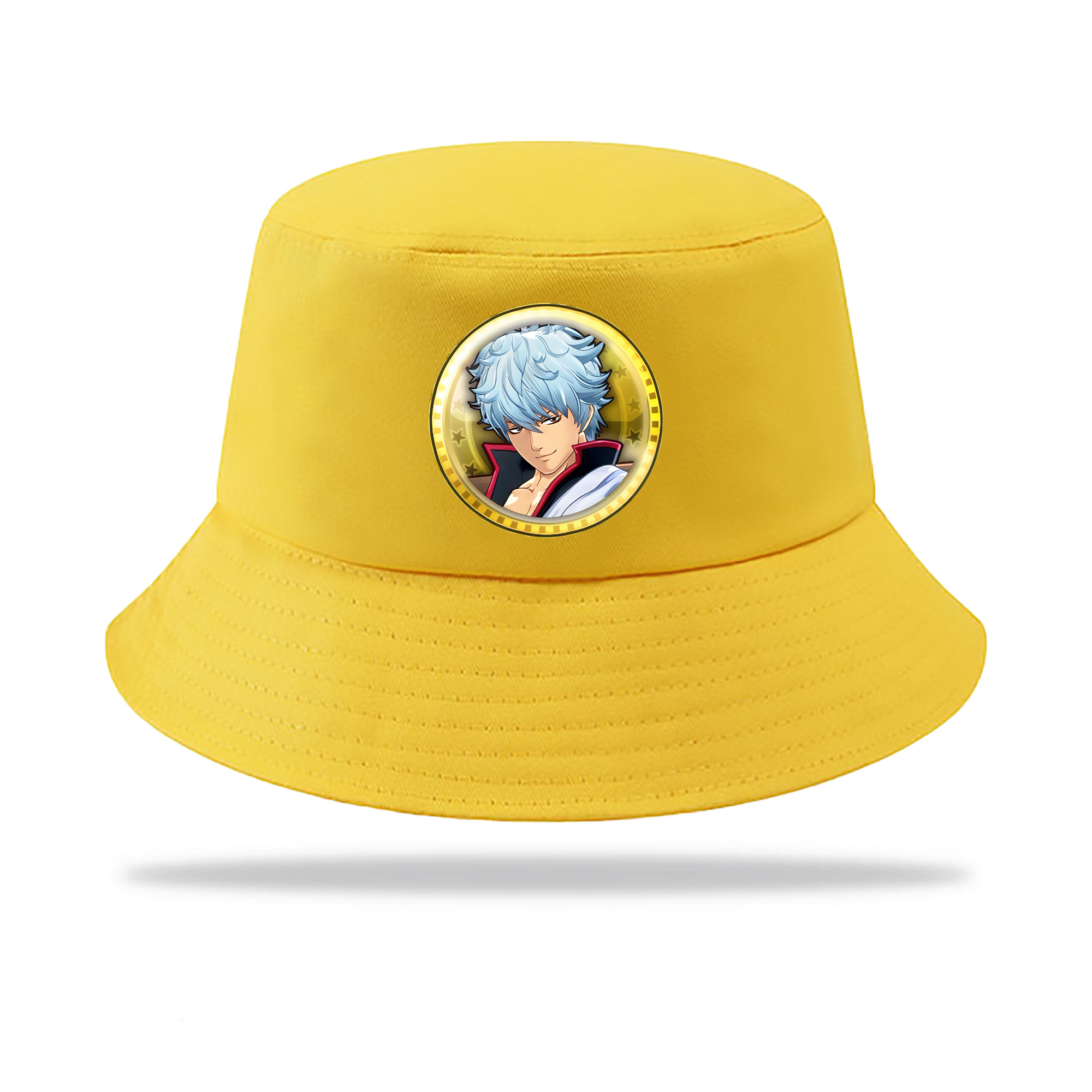 （画像用） ぎんたま 坂田銀時（さかたぎんとき） 神楽 志村新八（しむら しんぱち） GINTAMA Sakata Gintoki Kagura Shimura Shinpachi アウトドア日除けバケットハット