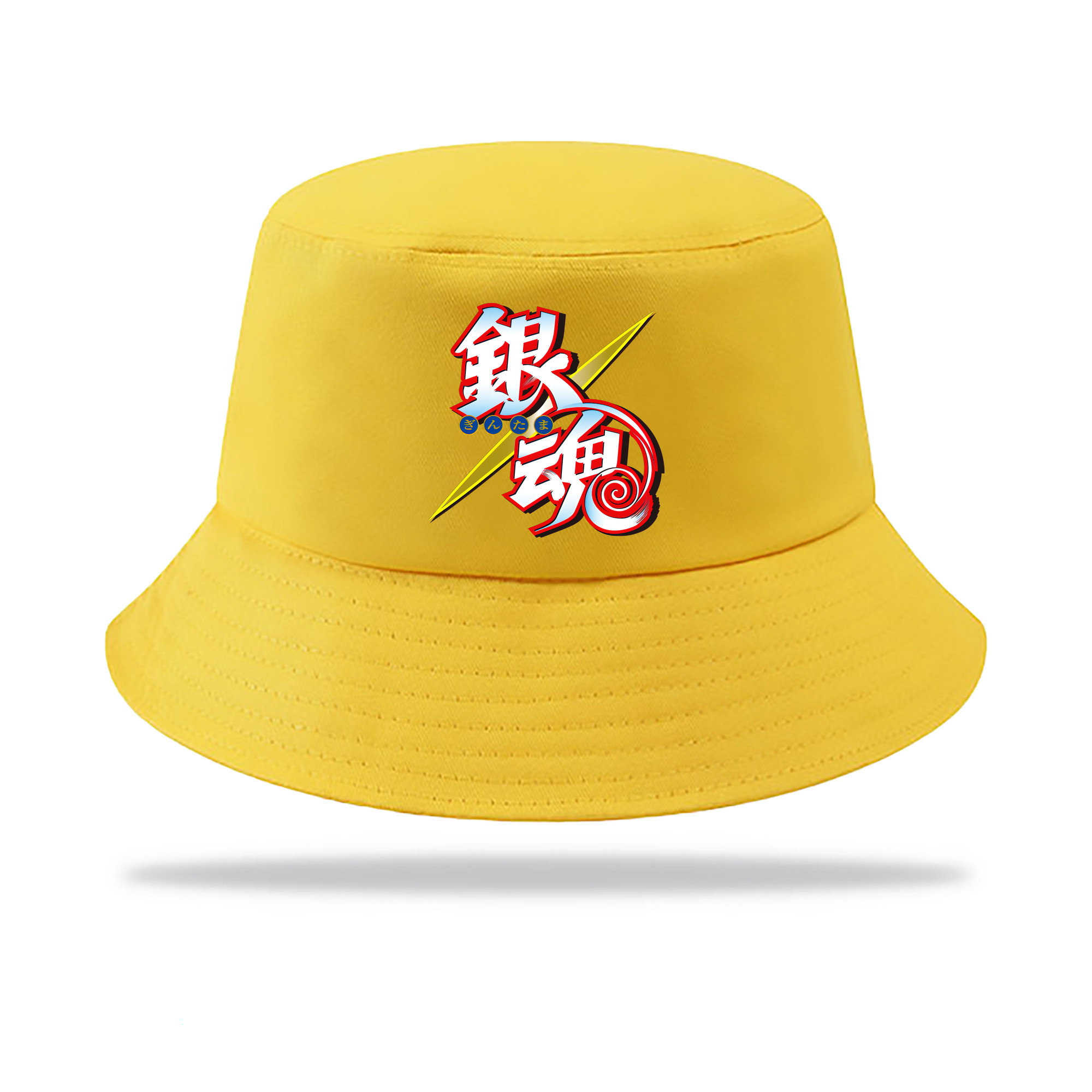 （画像用） ぎんたま 坂田銀時（さかたぎんとき） 神楽 志村新八（しむら しんぱち） GINTAMA Sakata Gintoki Kagura Shimura Shinpachi アウトドア日除けバケットハット